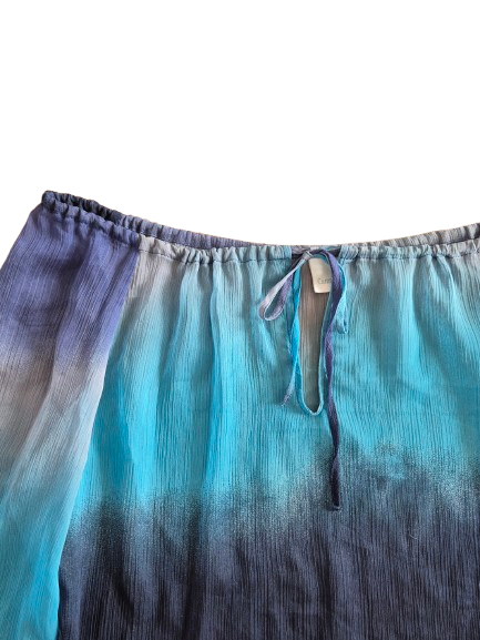 Blouse à dégradé bleu