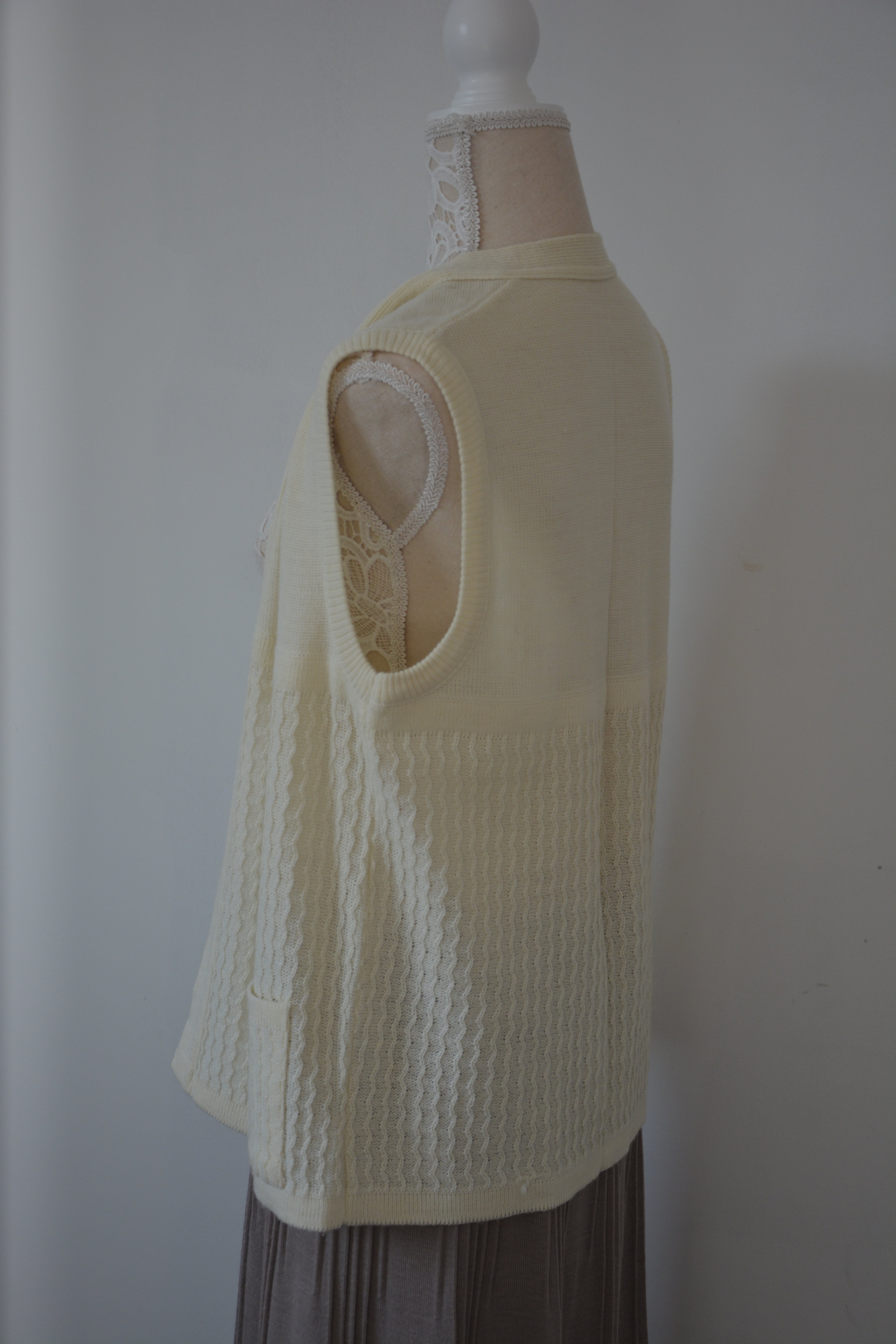 Cardigan mailles écrues