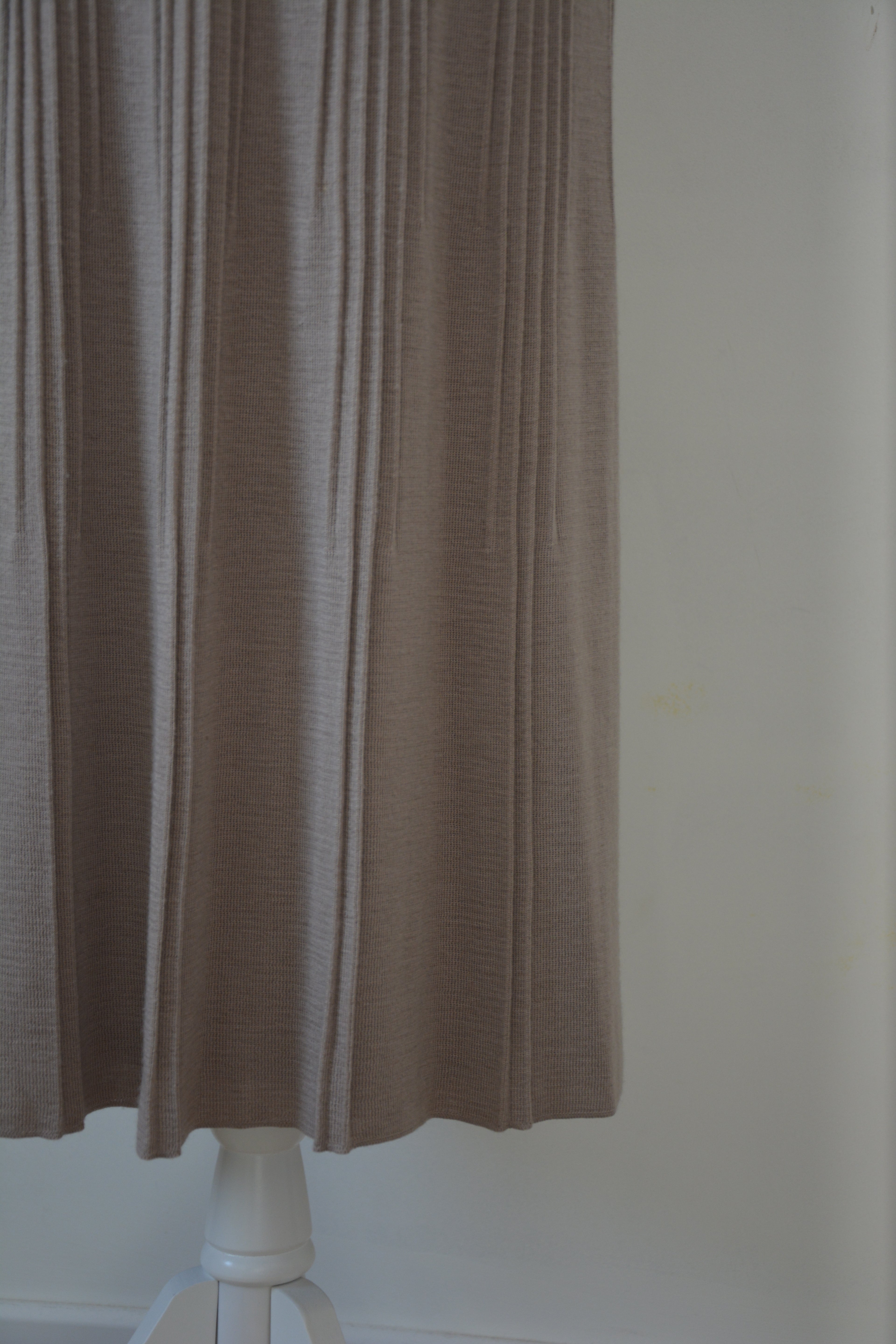 Jupe en laine beige - Fabriquée en France