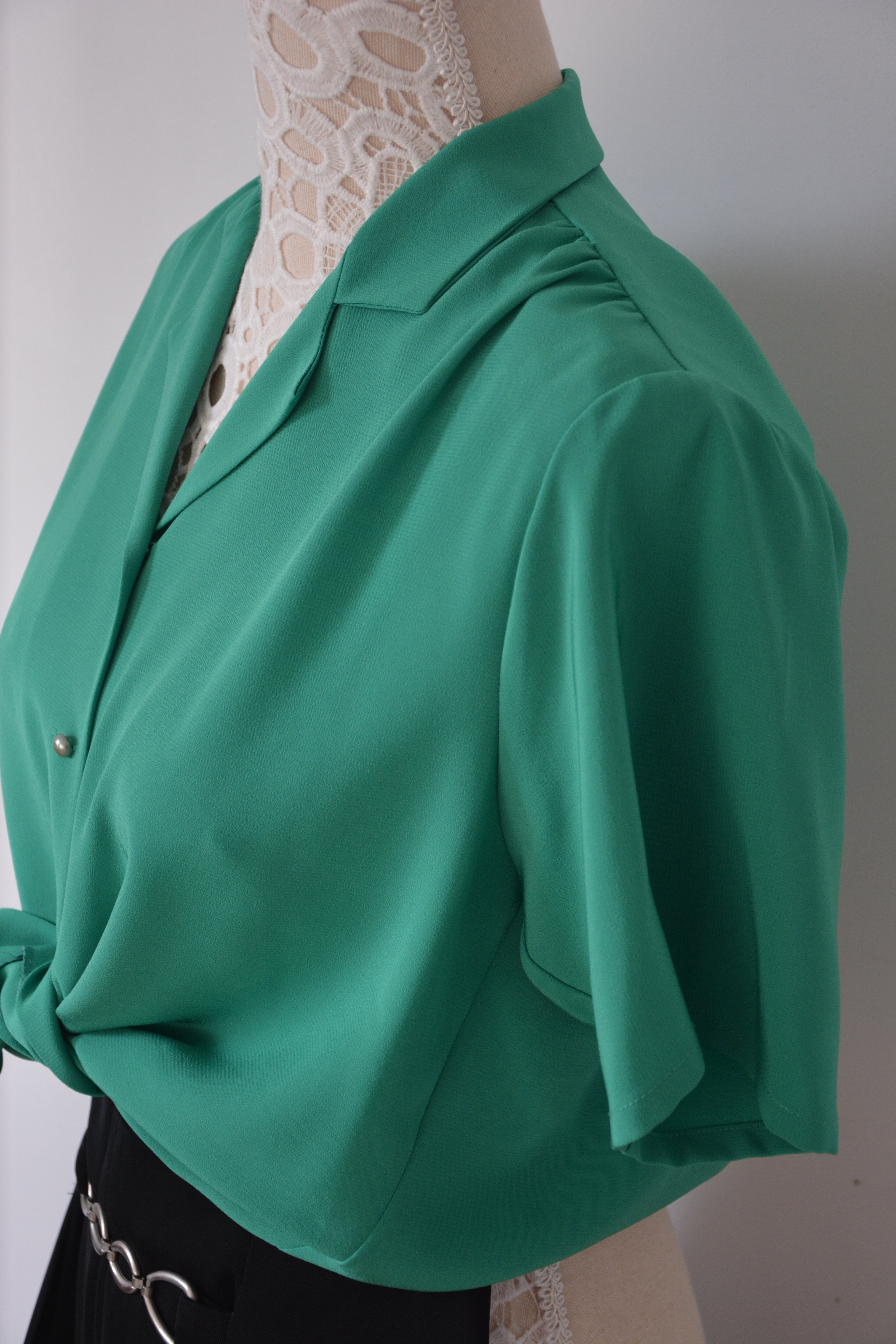 Chemise verte - Fabriquée en France