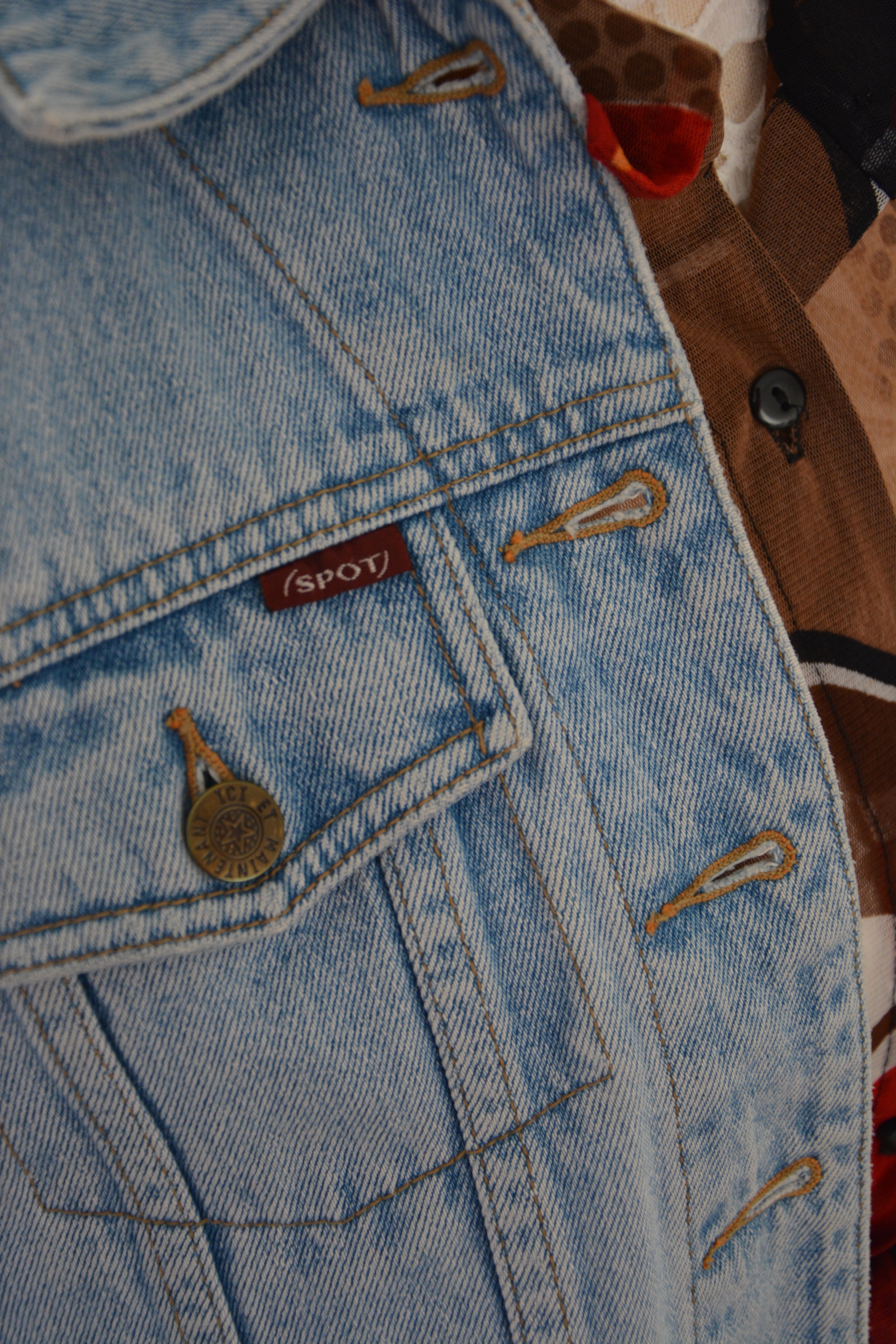 Veste en jean sans manches