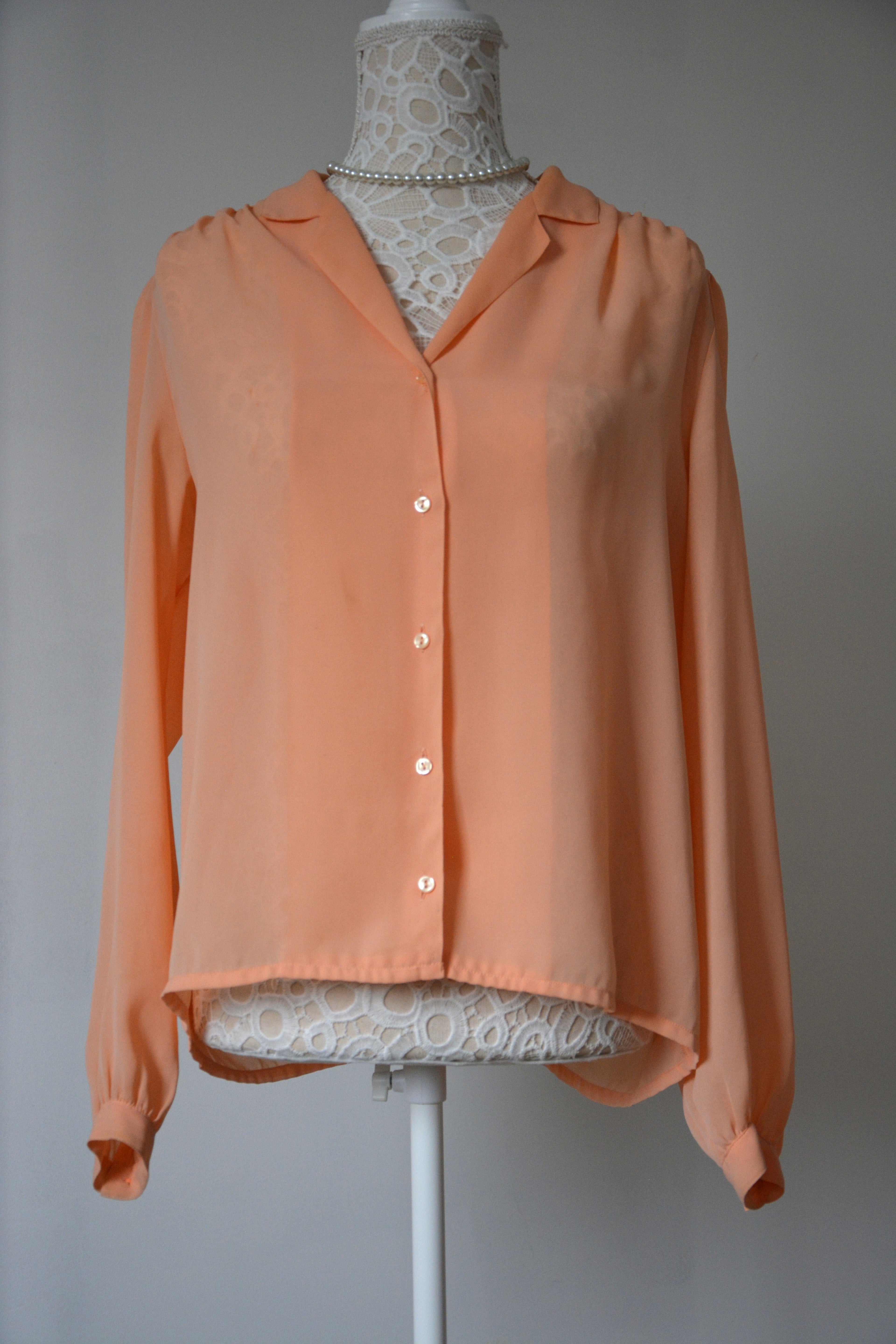 Chemise fluide corail - Fabriquée en France