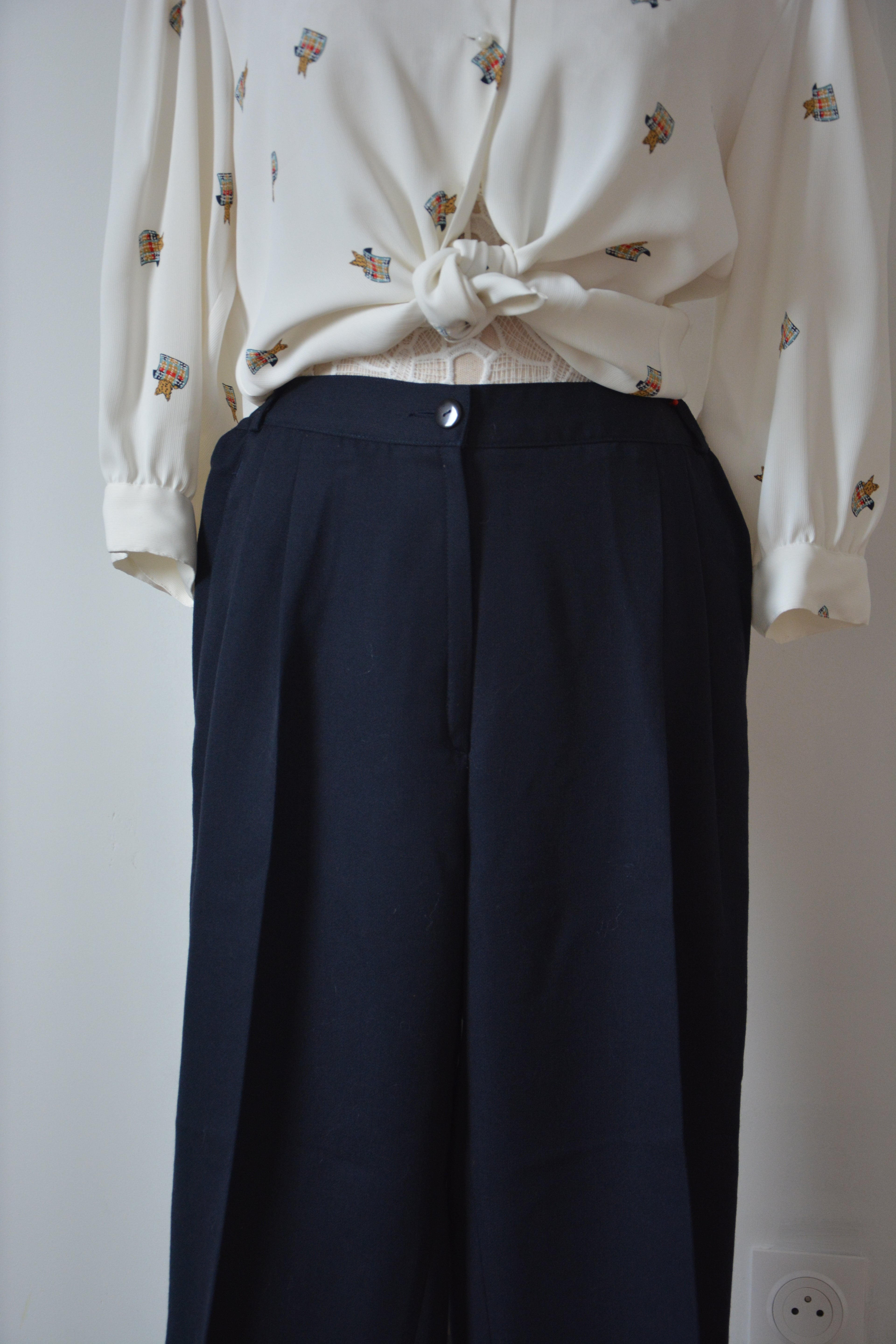 Pantalon habillé bleu marine