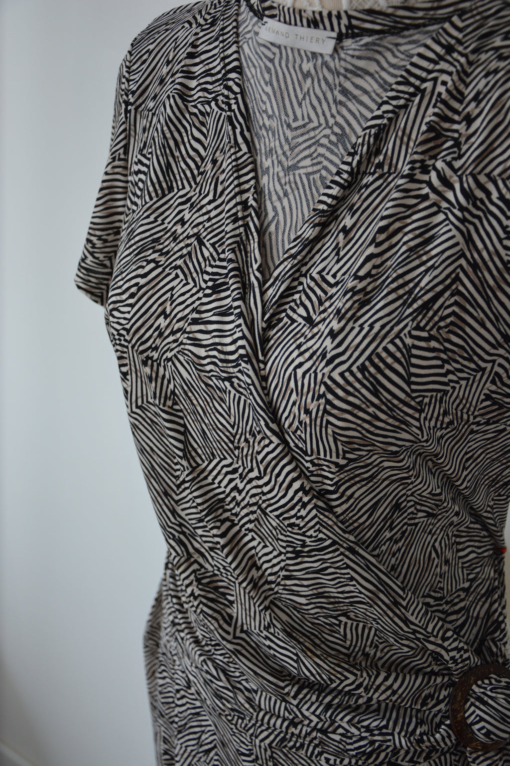 Combinaison marron à imprimé