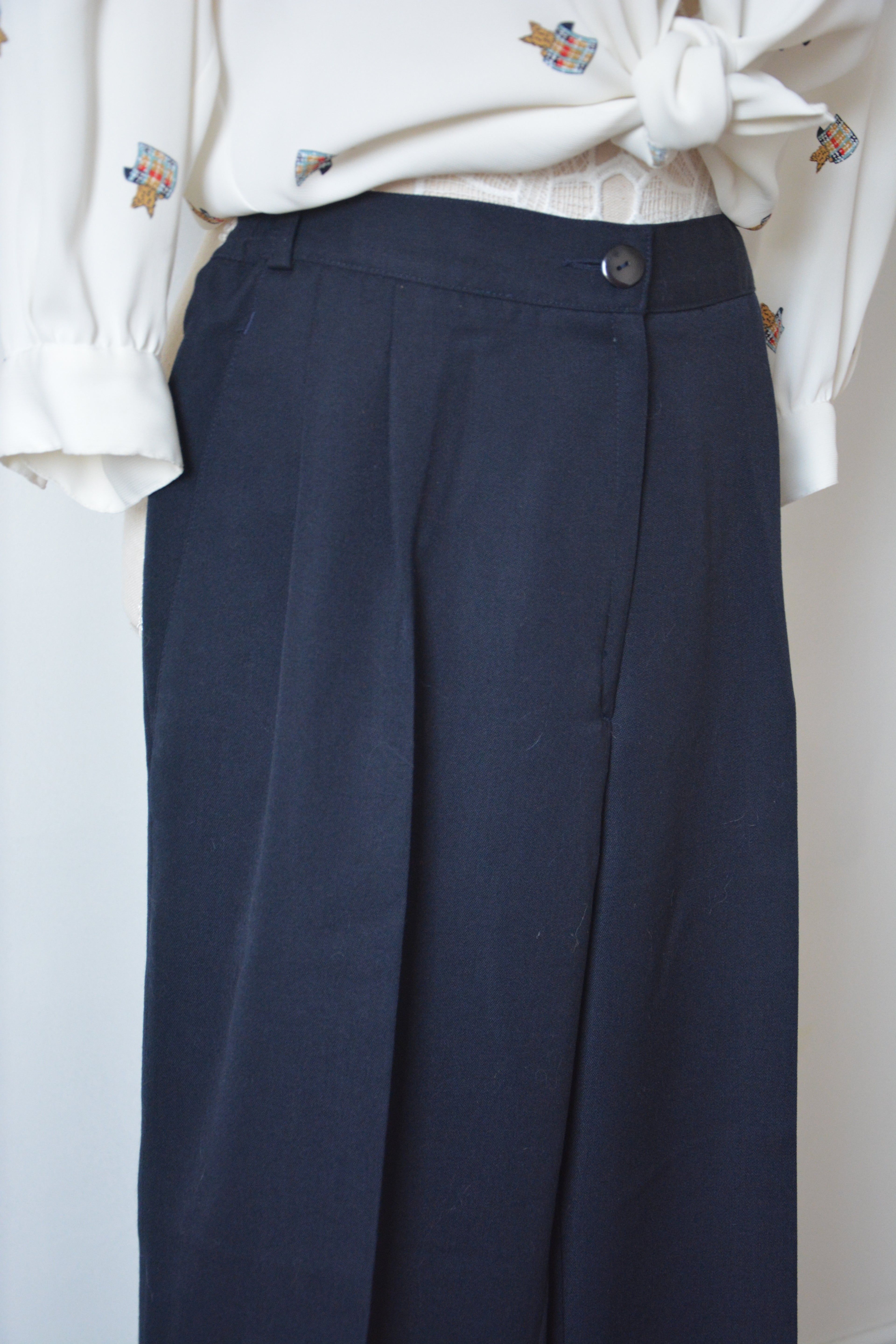 Pantalon habillé bleu marine