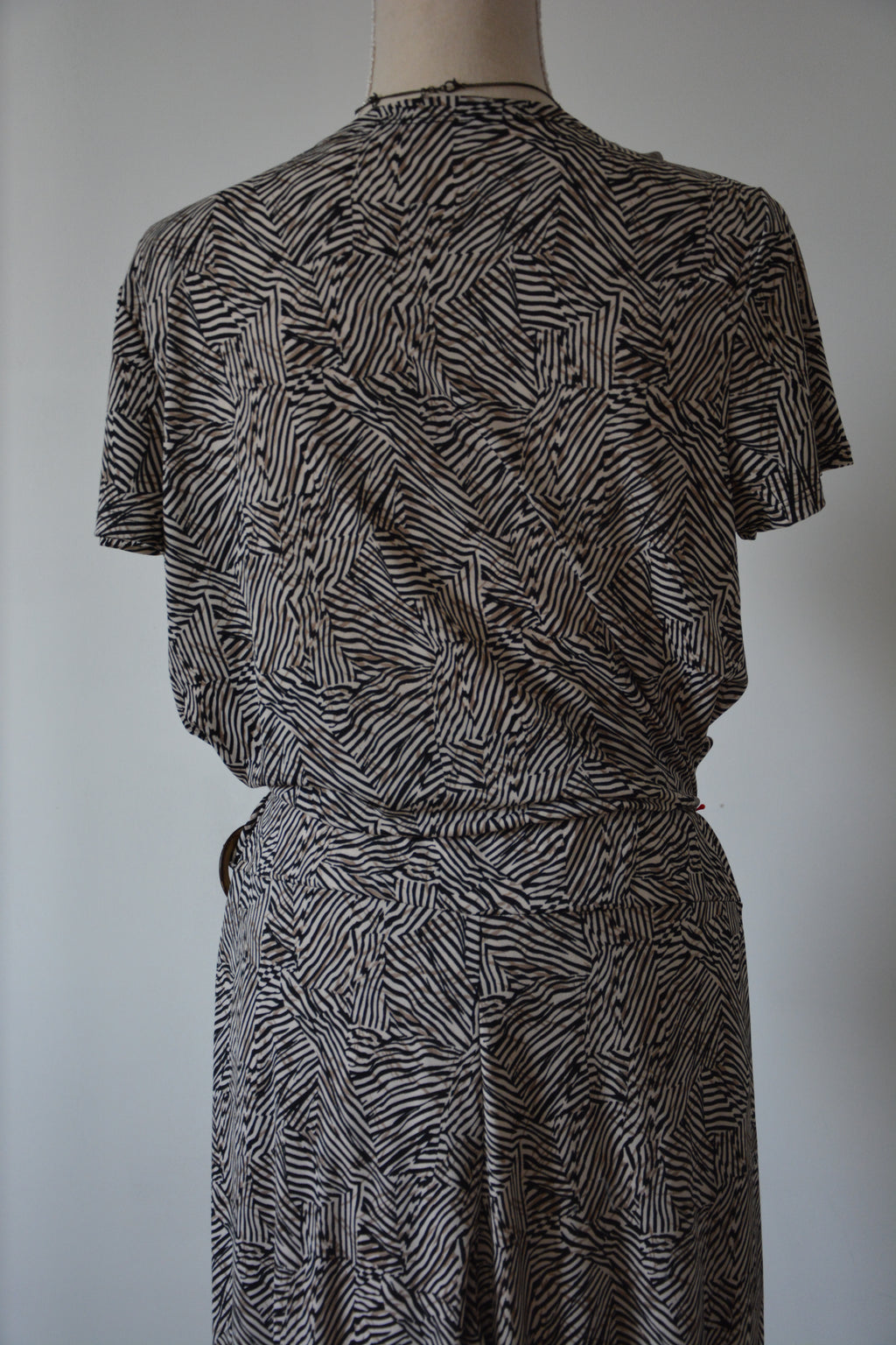 Combinaison marron à imprimé