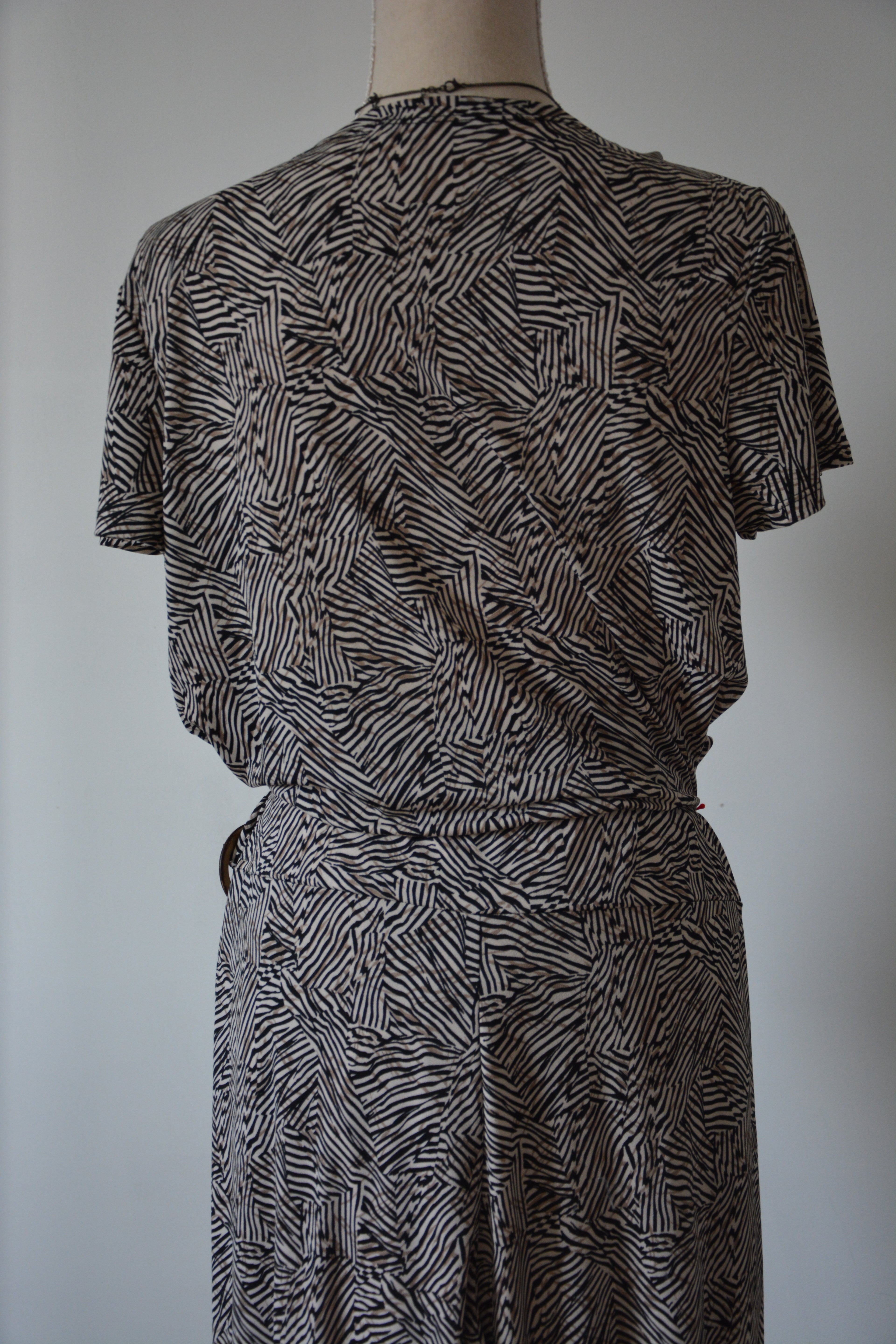 Combinaison marron à imprimé