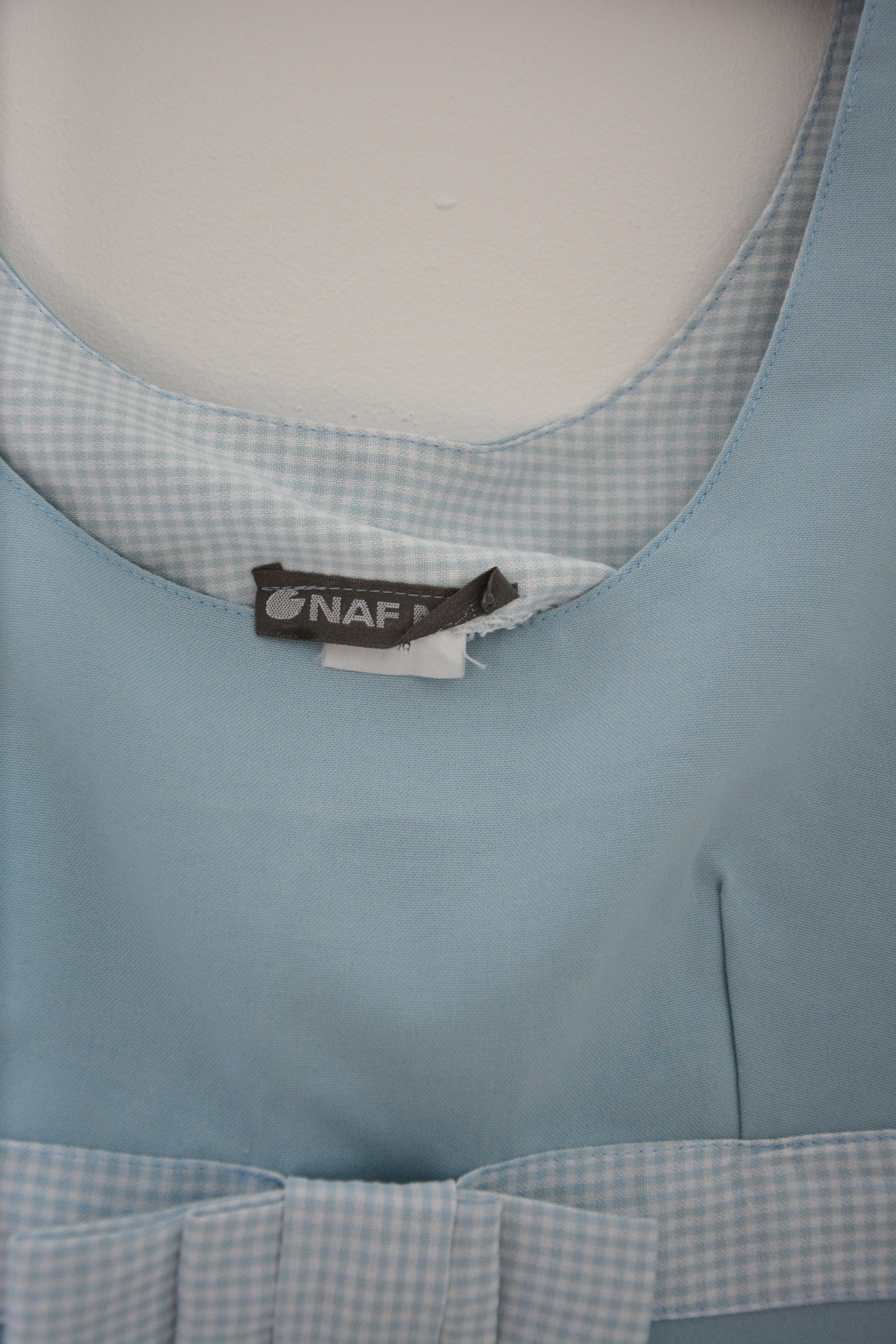 Robe bleue babydoll vintage