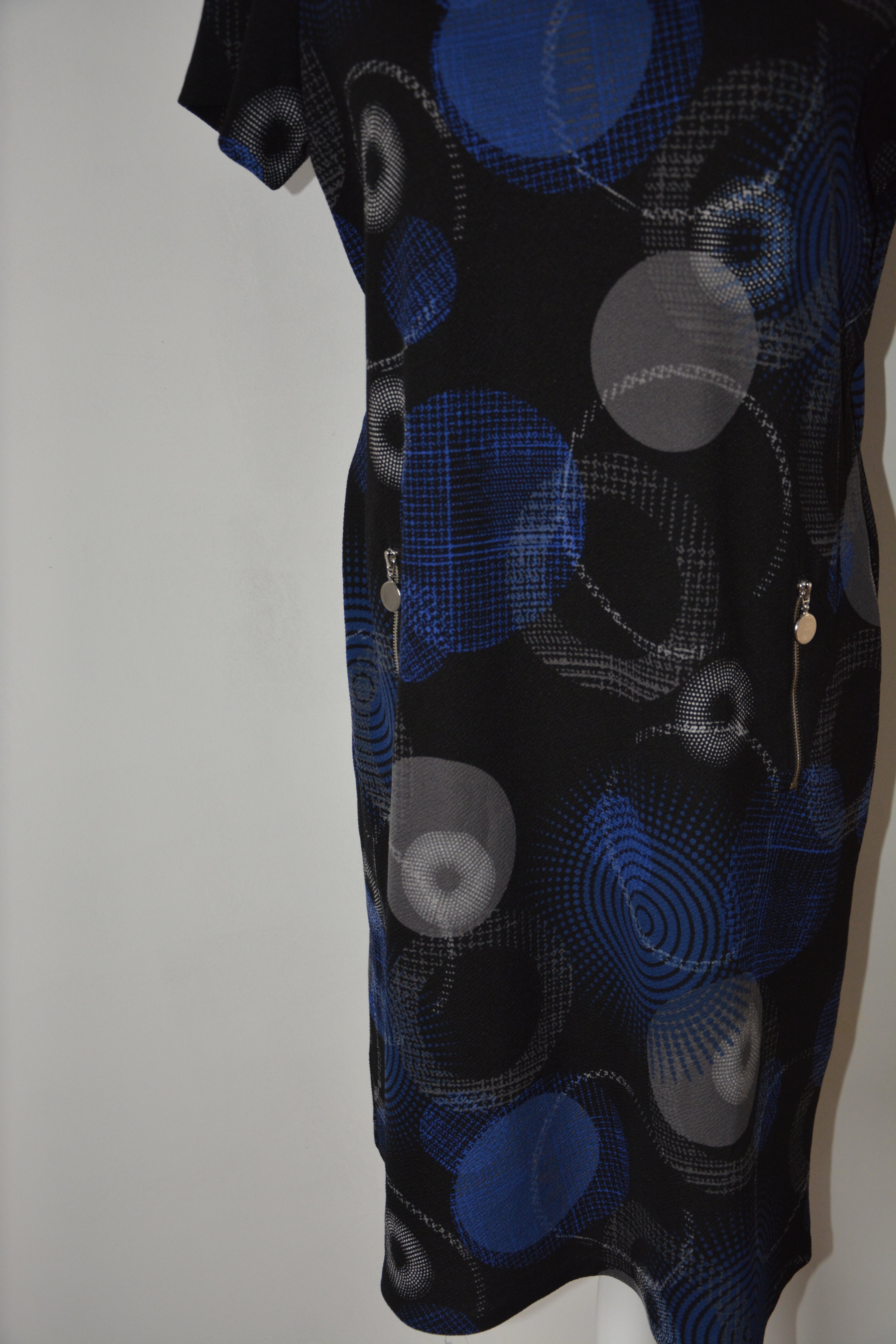 Robe midi à imprimé retro