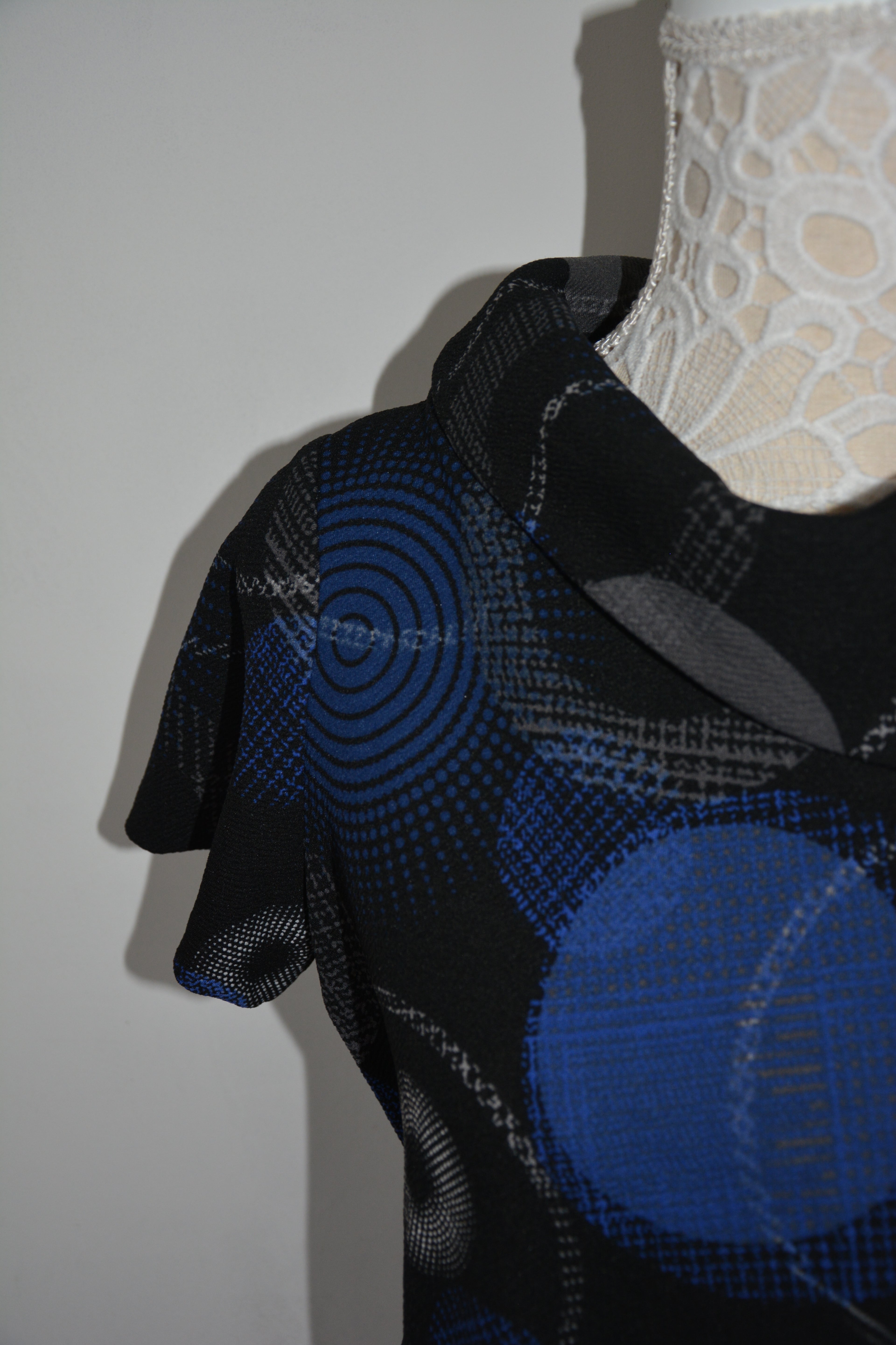 Robe midi à imprimé retro