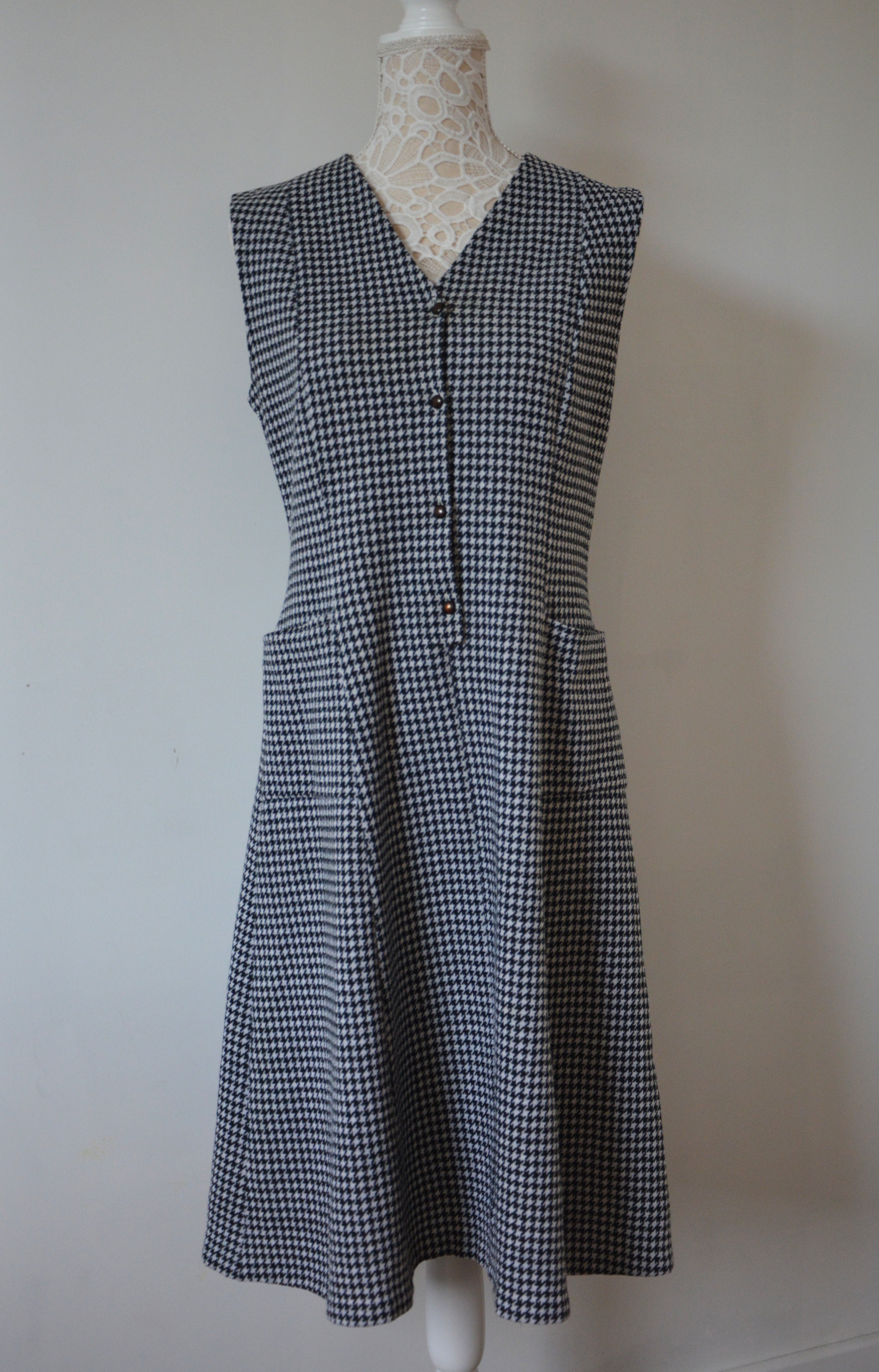 Robe motif pied-de-poule | fabrication française