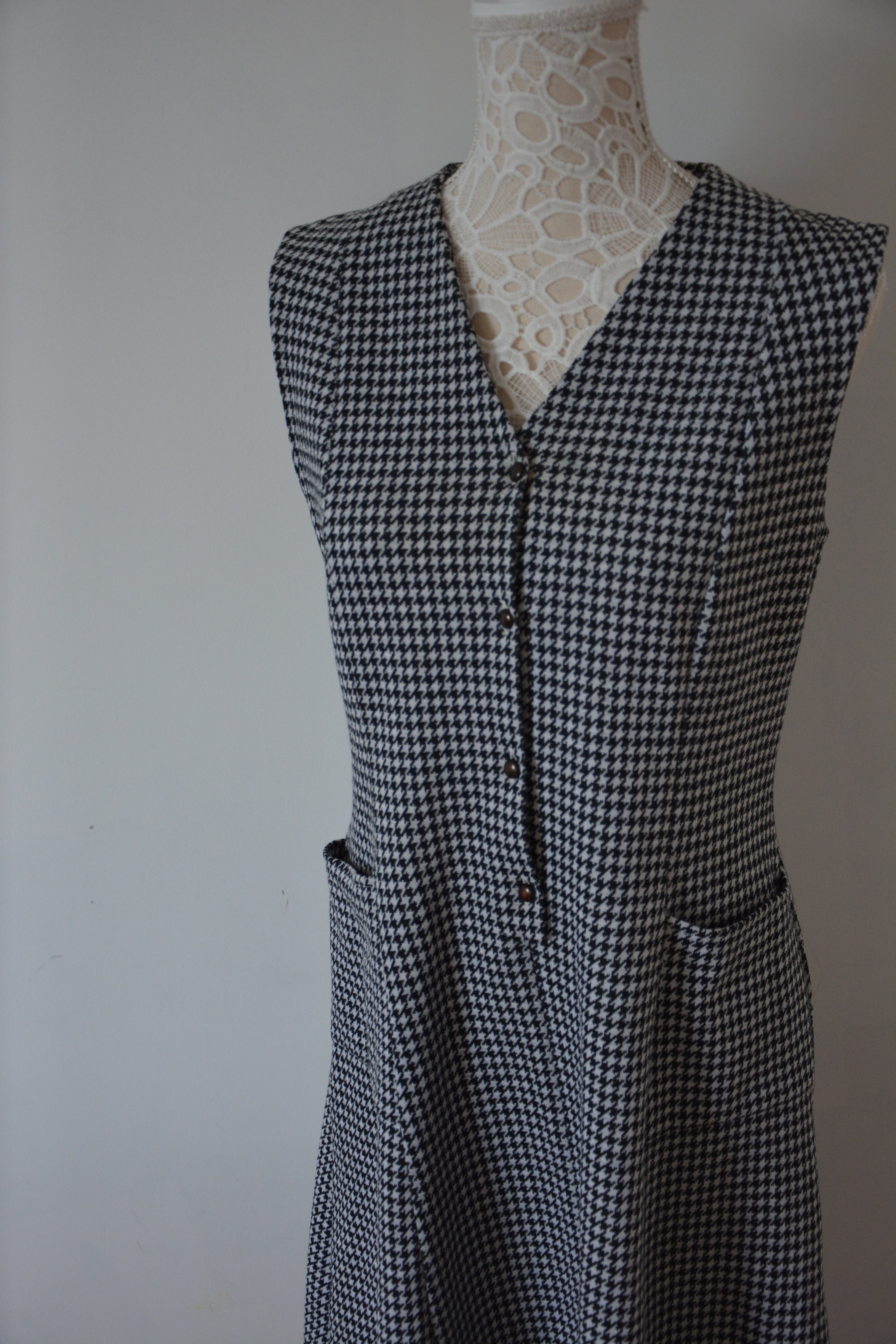 Robe motif pied-de-poule | fabrication française