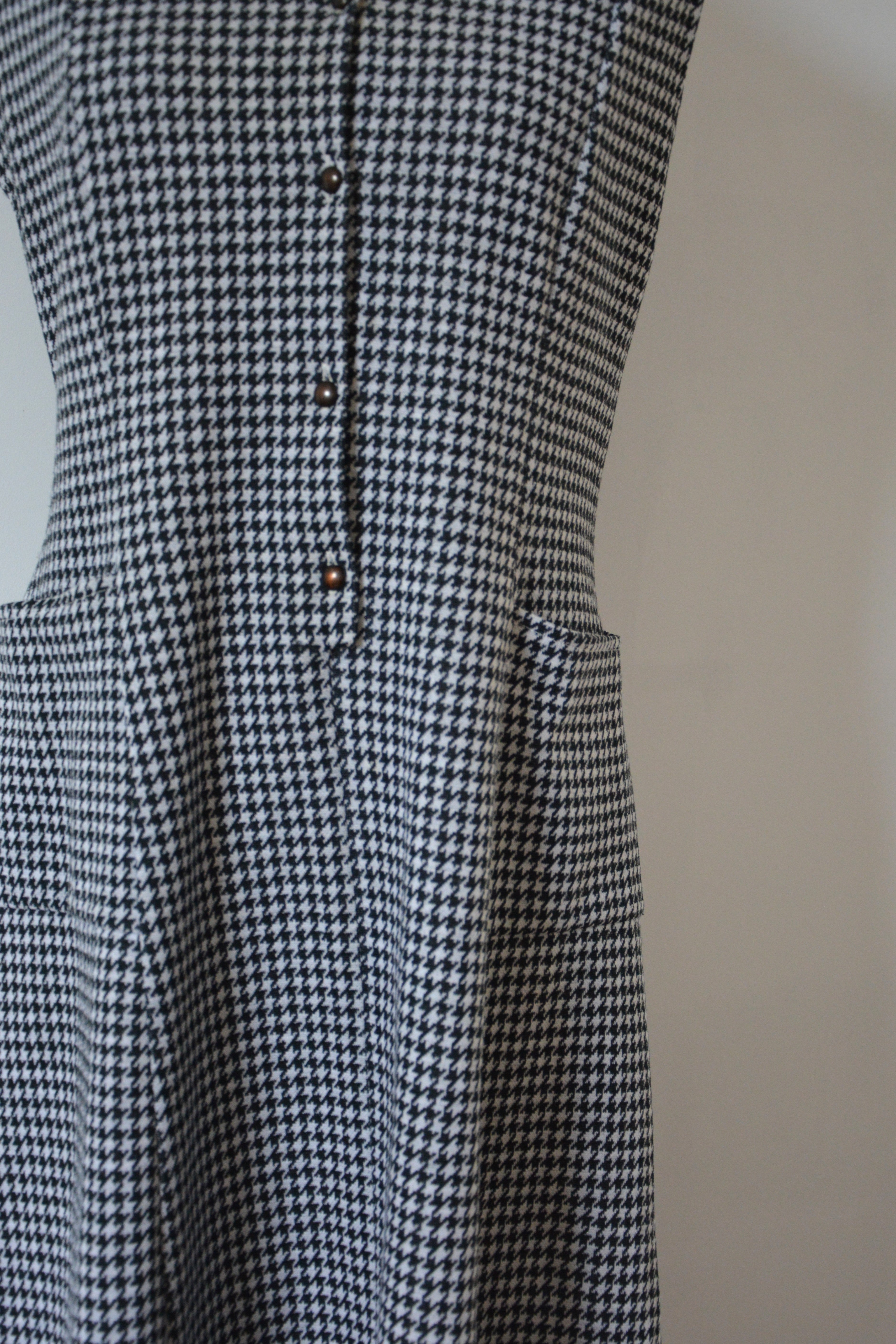 Robe motif pied-de-poule | fabrication française