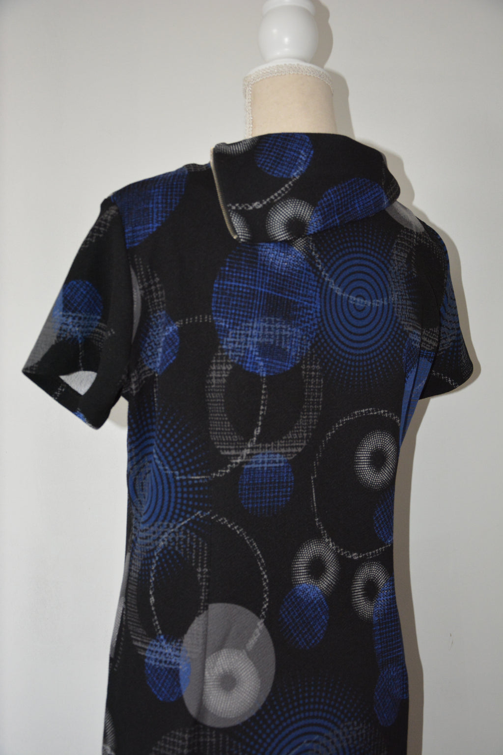 Robe midi à imprimé retro