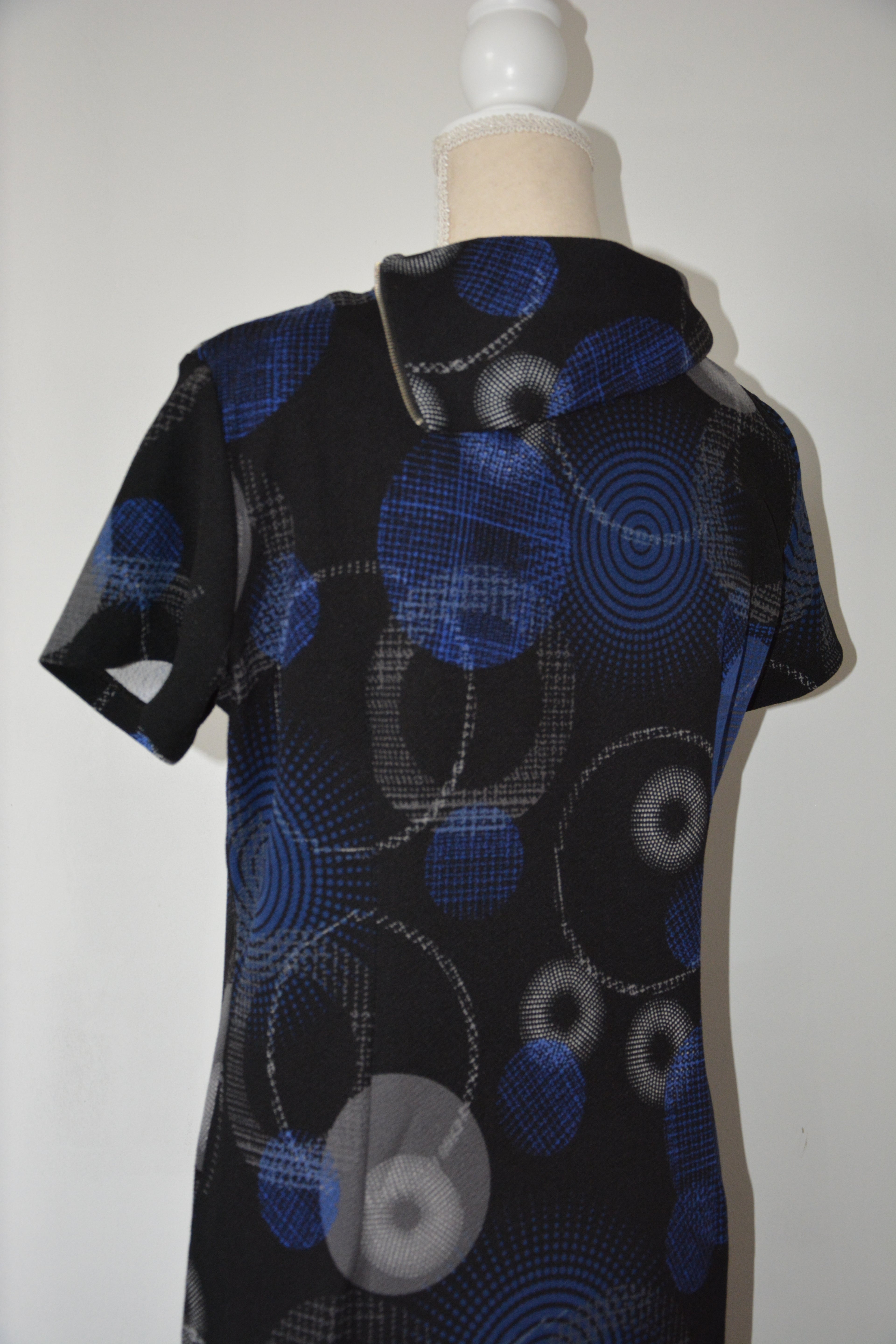 Robe midi à imprimé retro