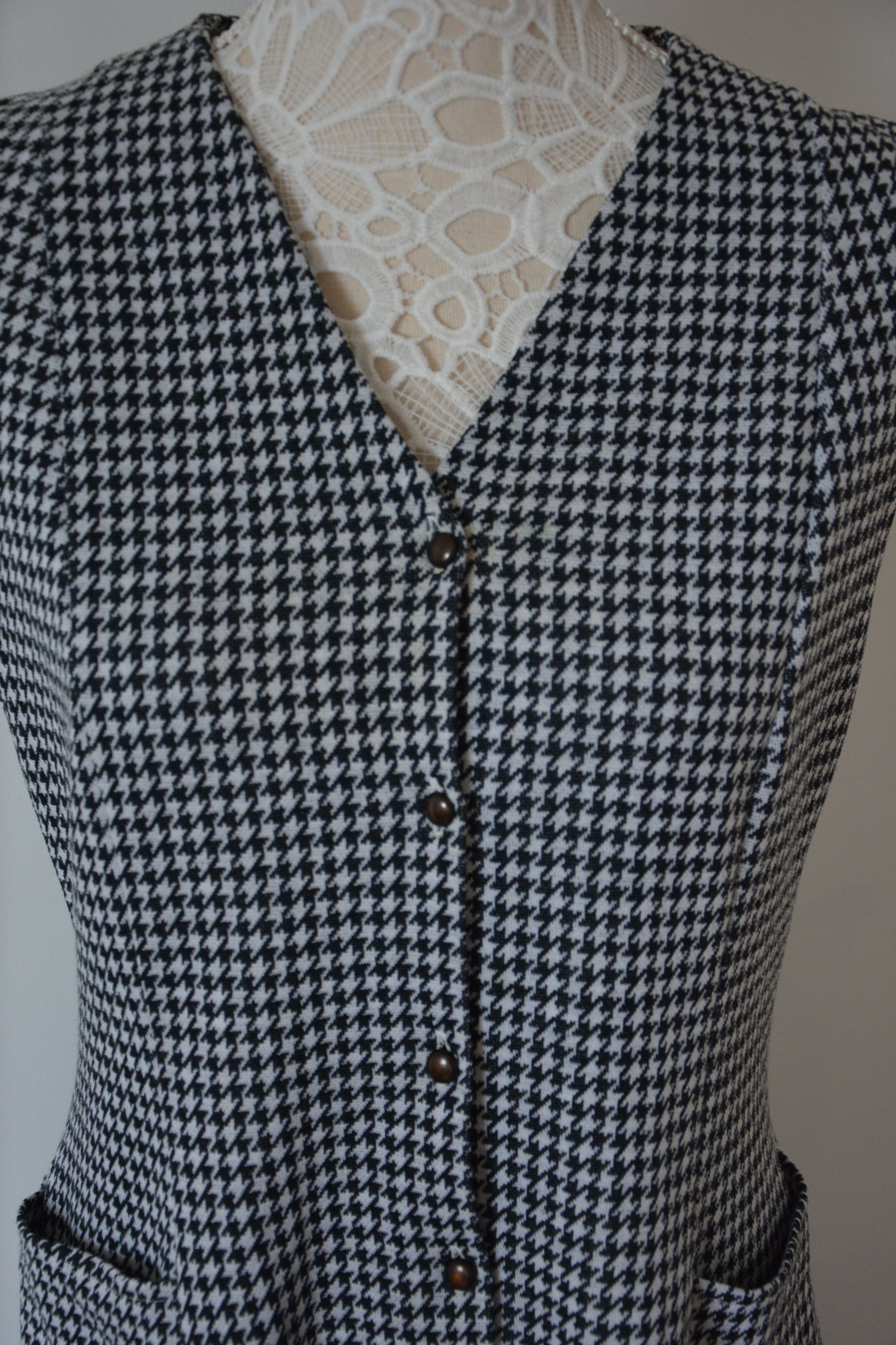 Robe motif pied-de-poule | fabrication française