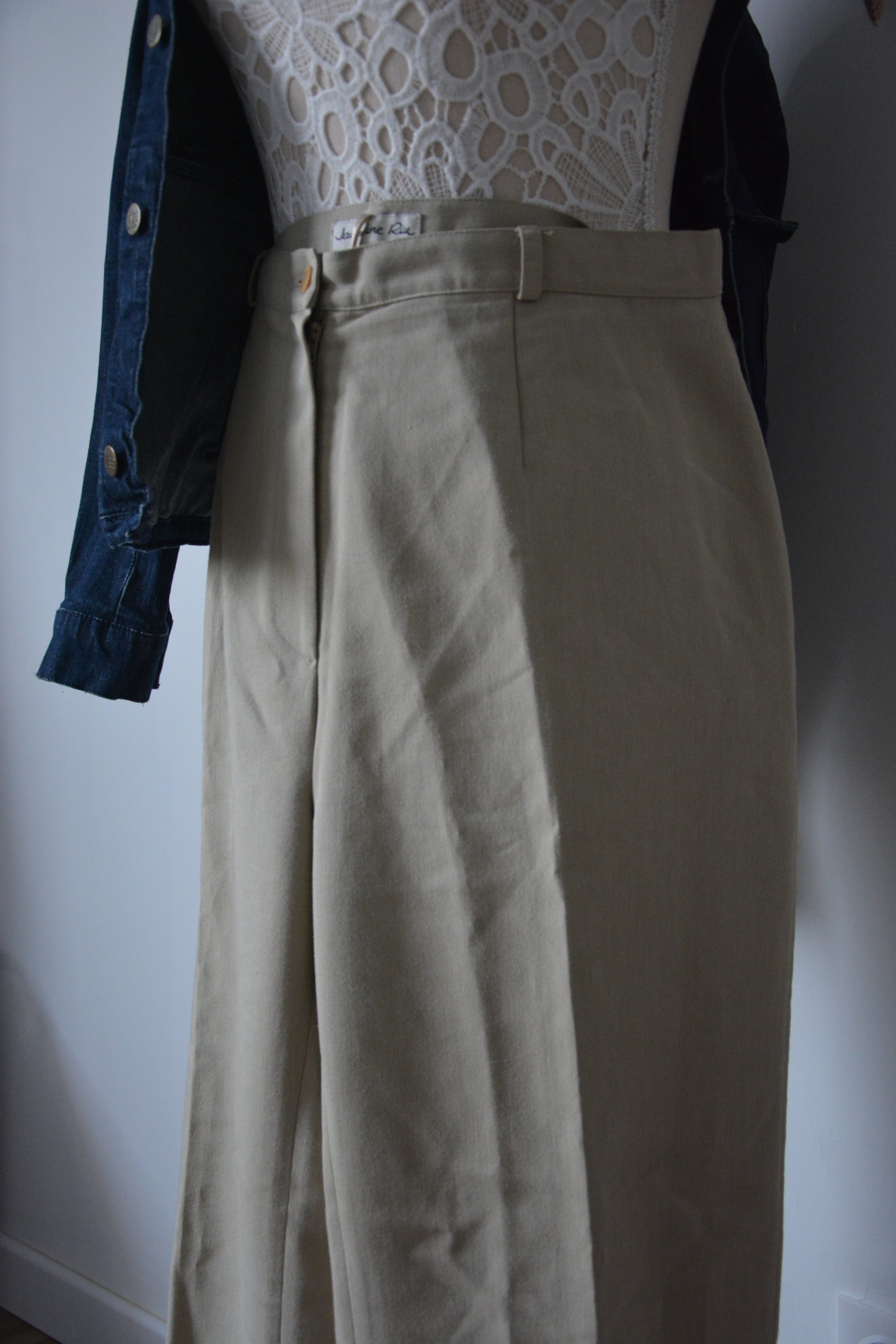 Pantalon beige loose