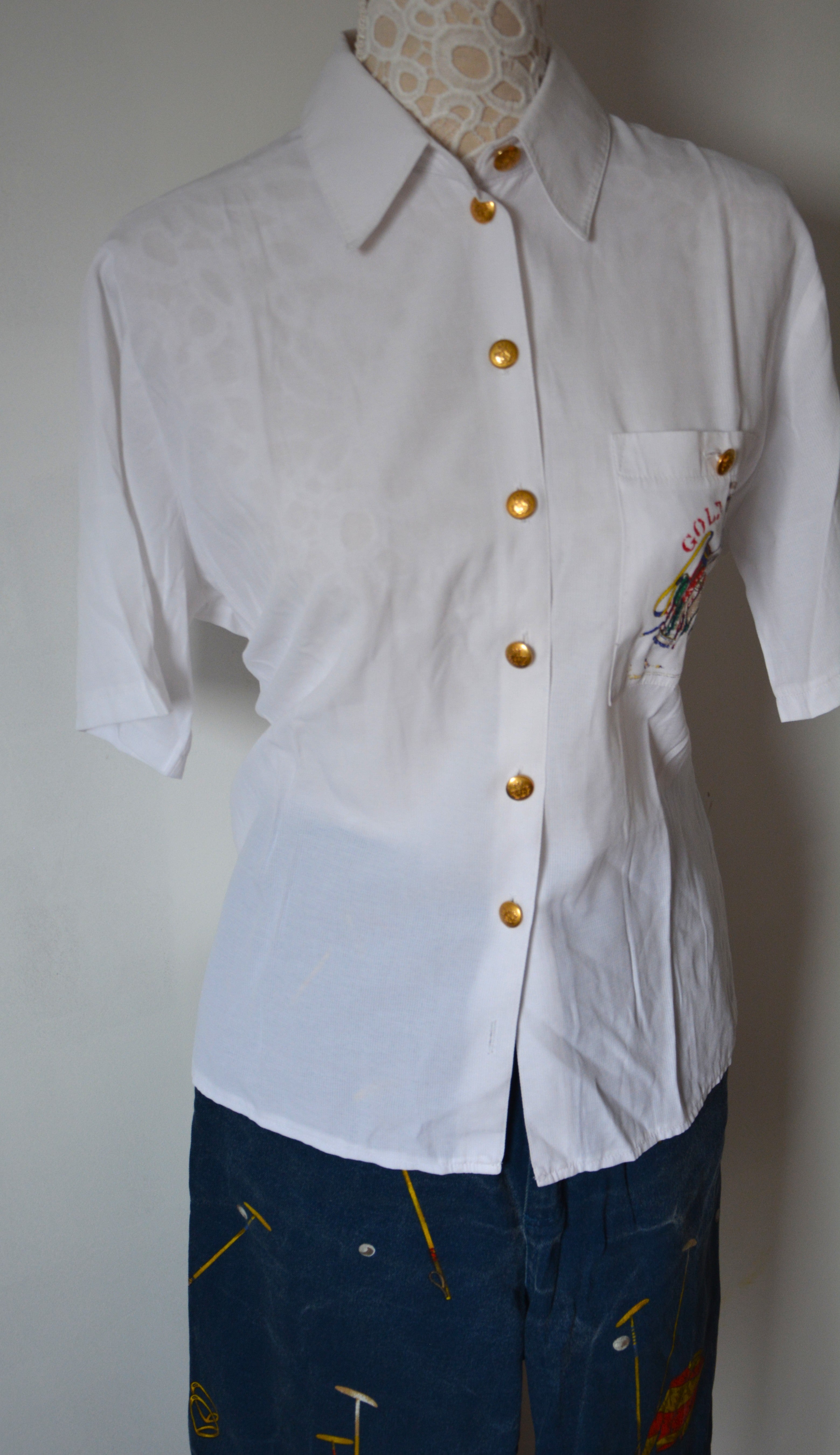 Chemise chic à imprimé Golf