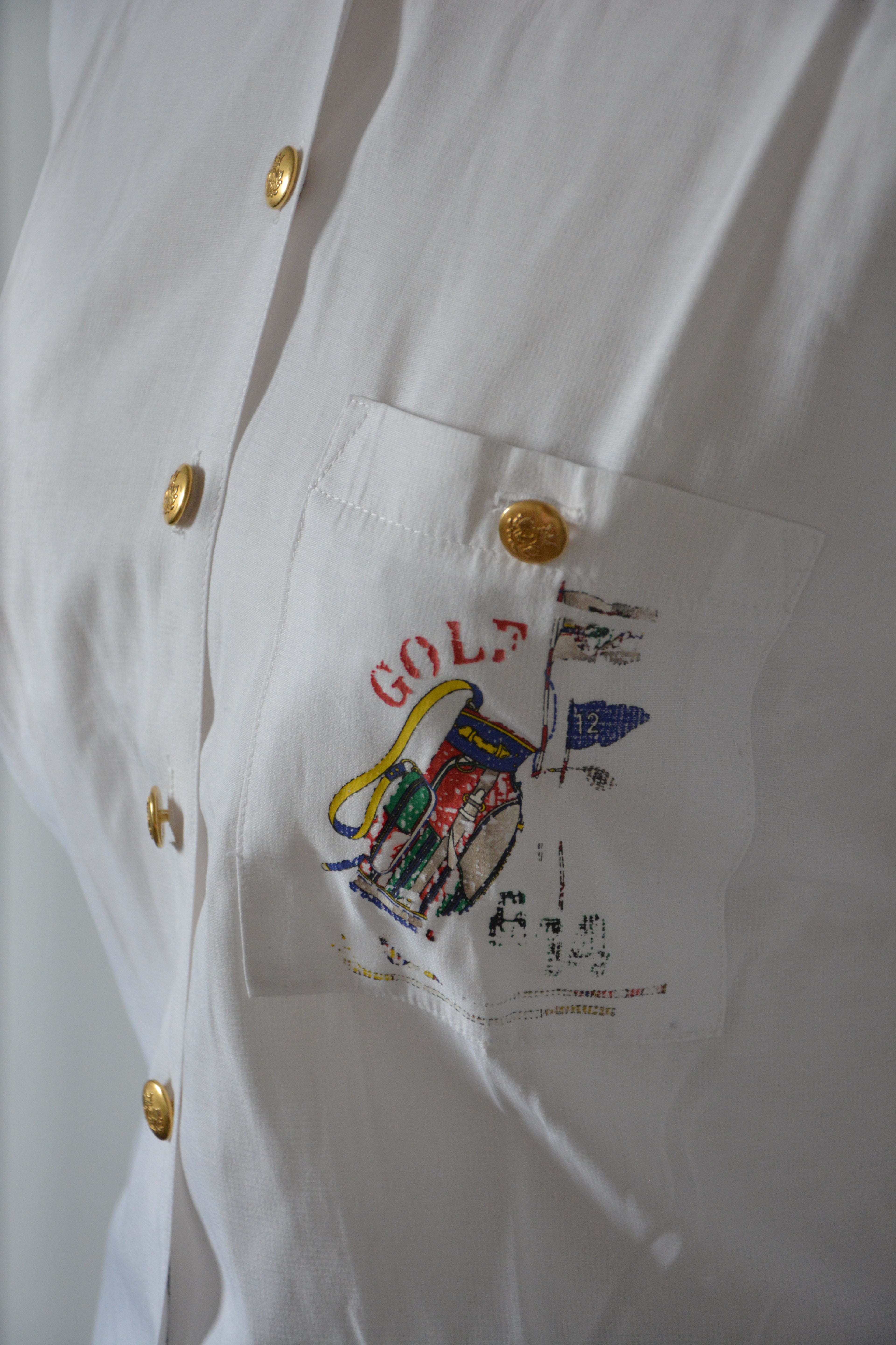 Chemise chic à imprimé Golf