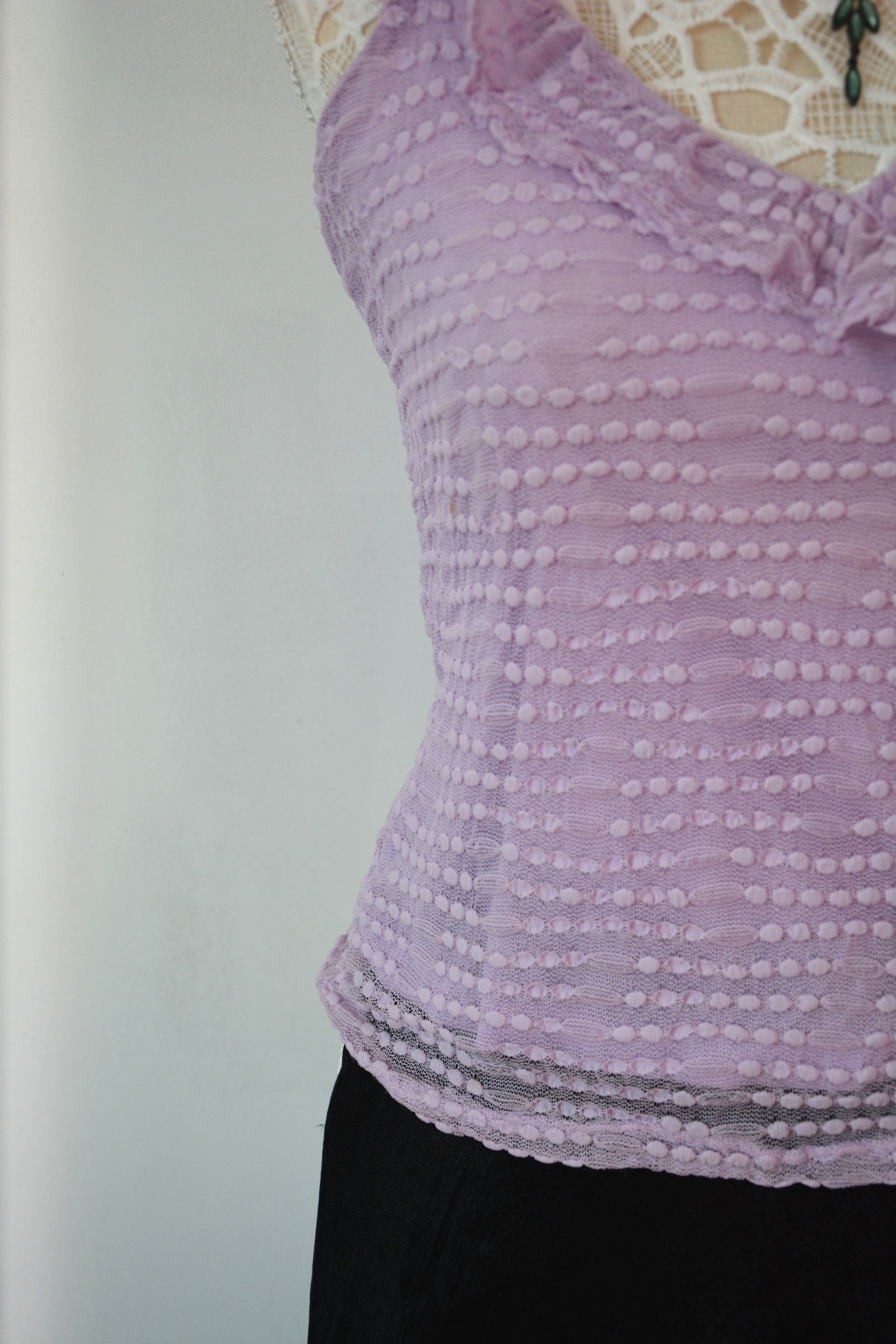 Top à bretelles en mesh