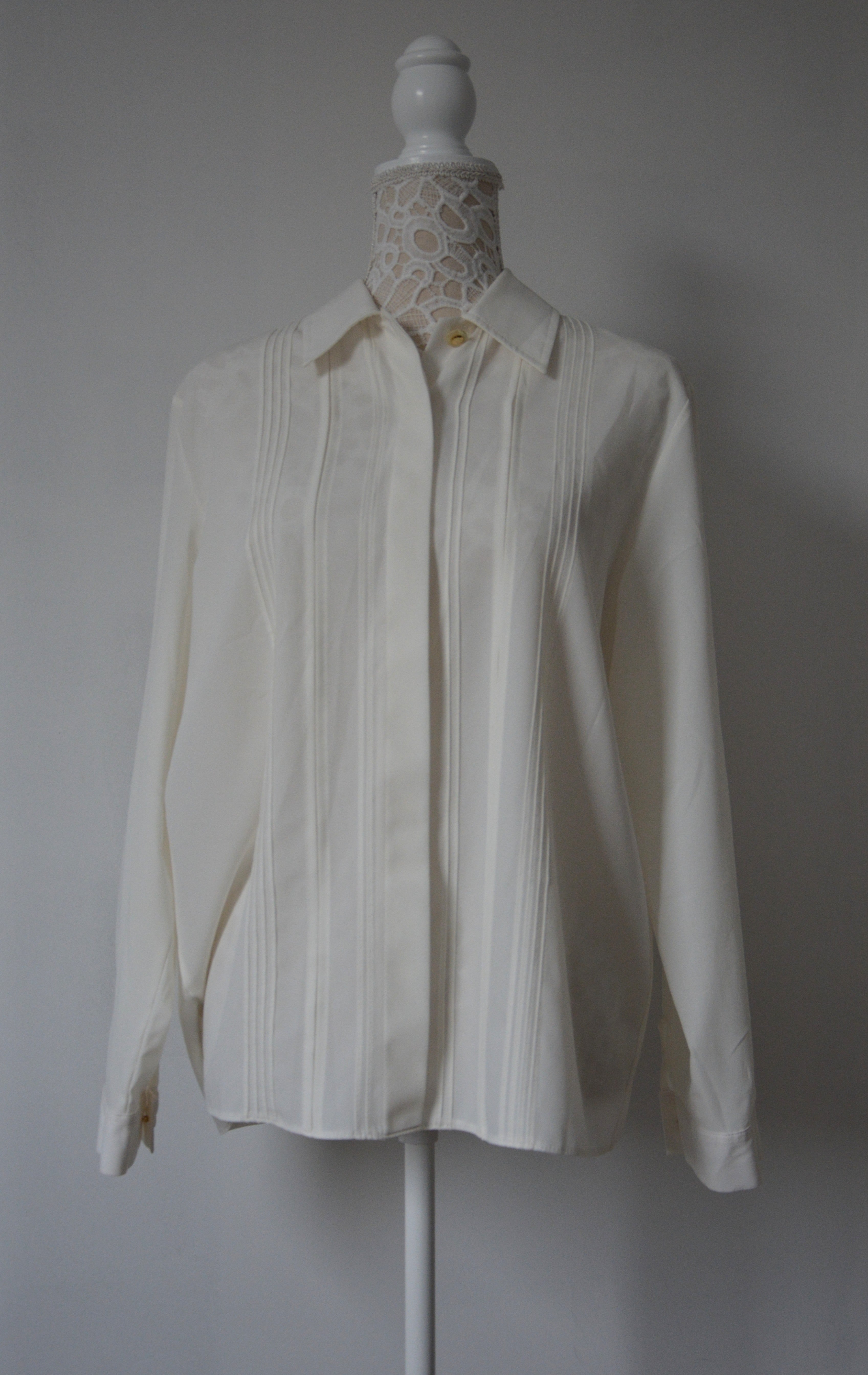 Chemise fluide blanche - Fabriquée au Royaume-Uni