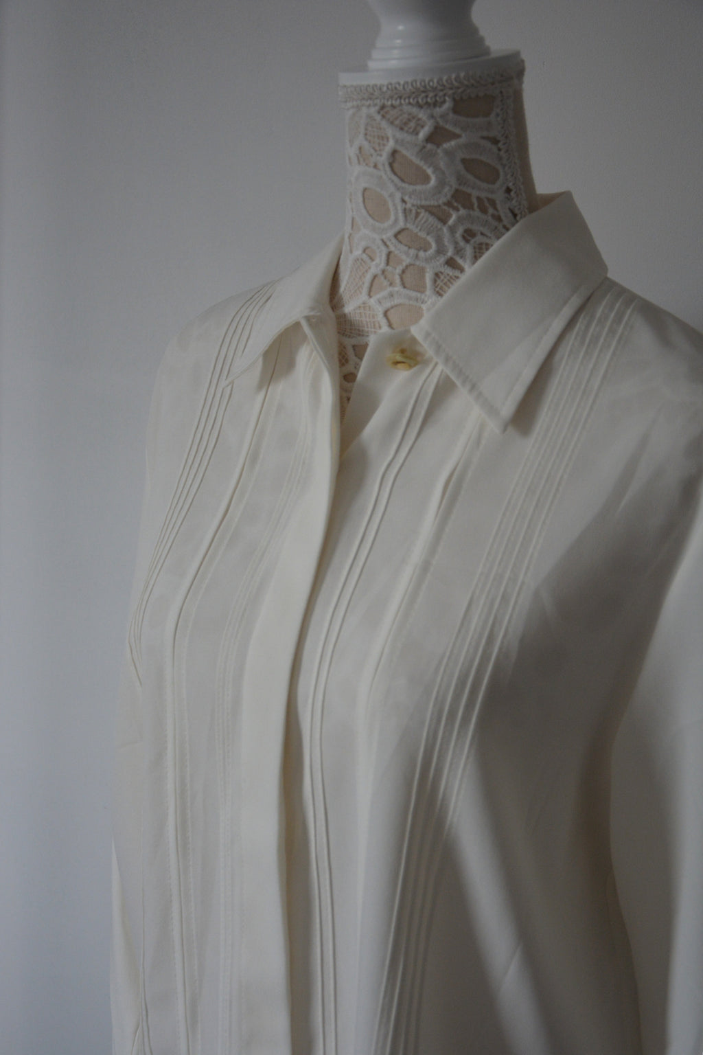 Chemise fluide blanche - Fabriquée au Royaume-Uni