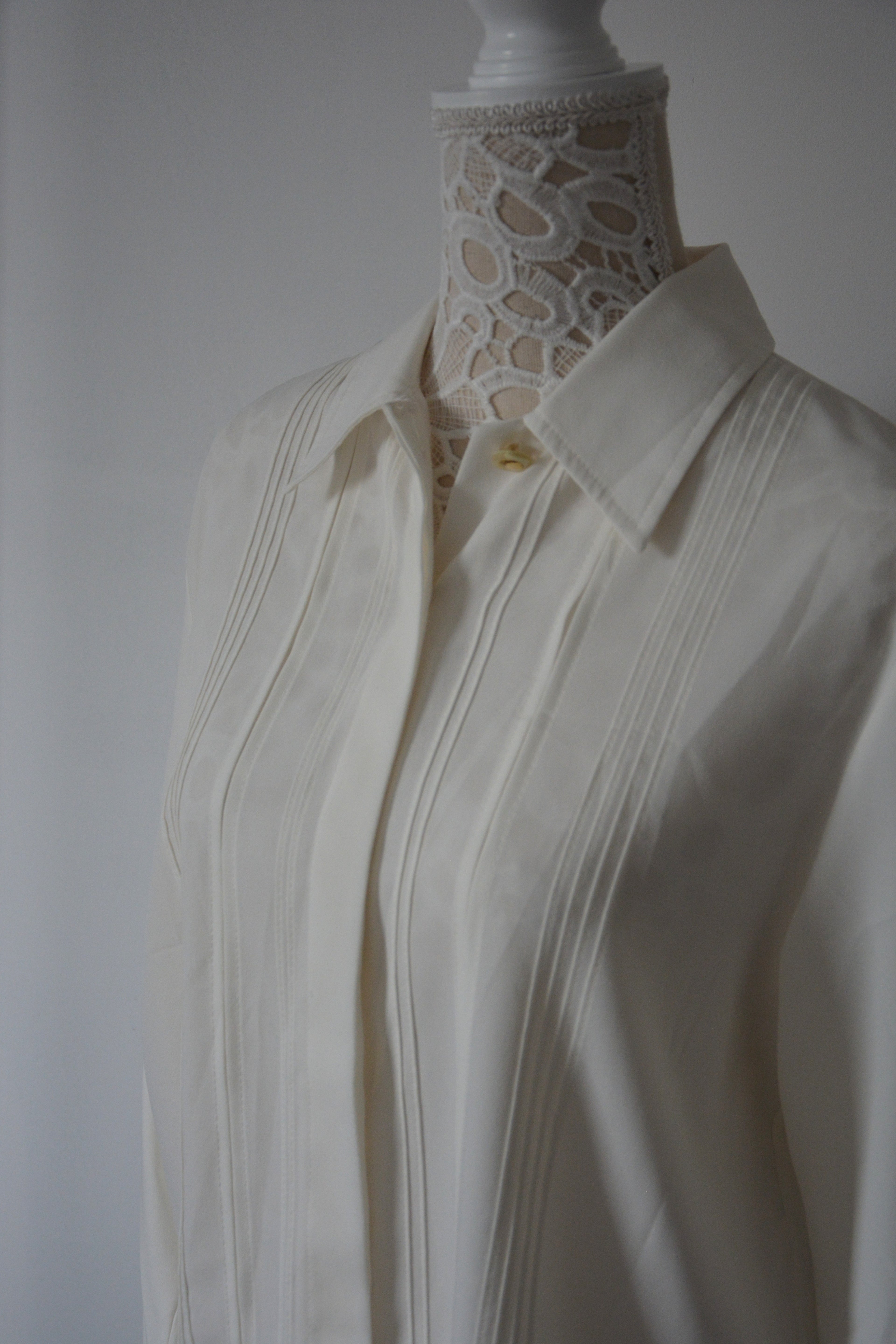 Chemise fluide blanche - Fabriquée au Royaume-Uni