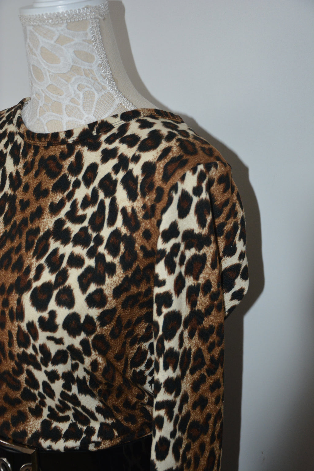 Top manches longues léopard