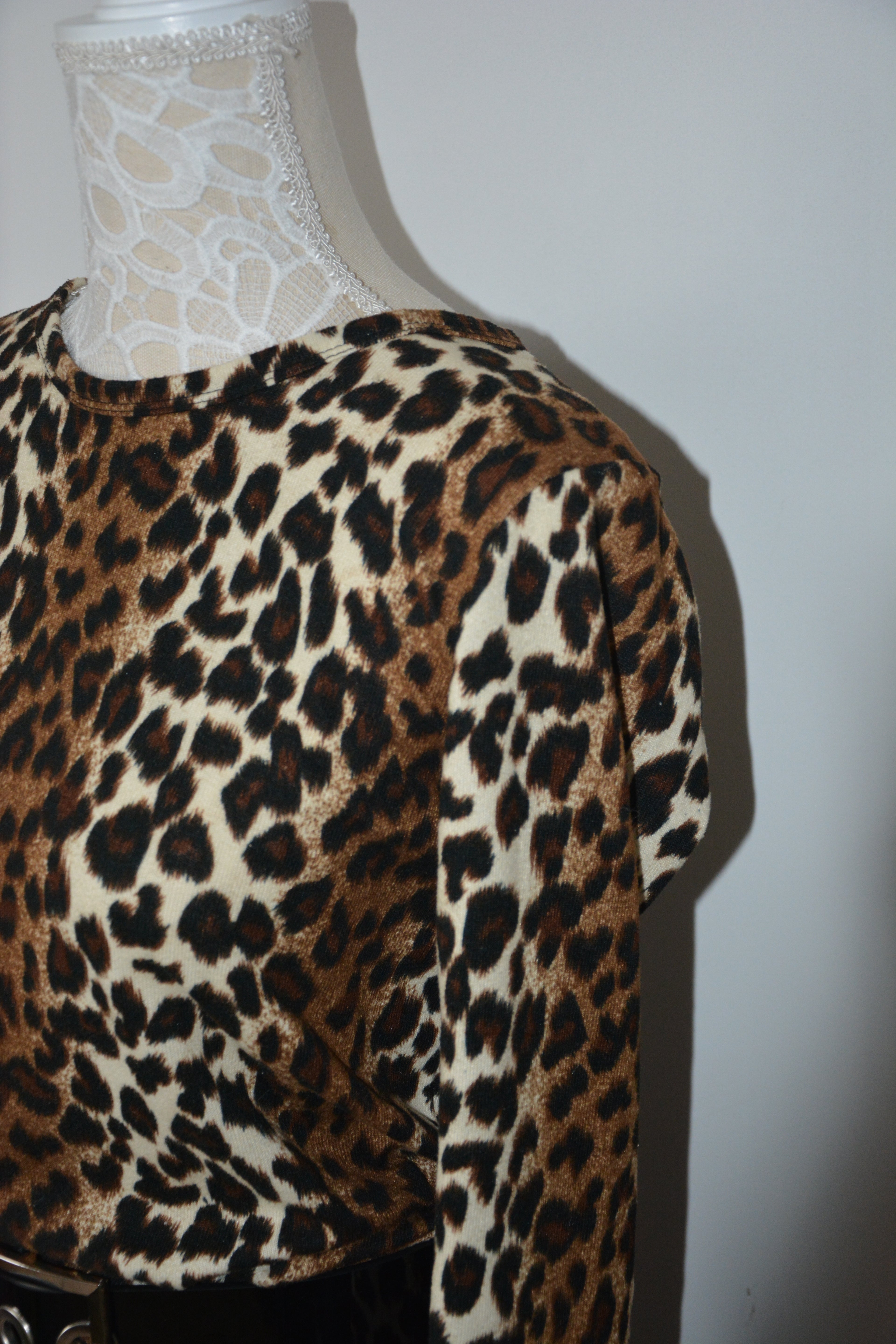 Top manches longues léopard