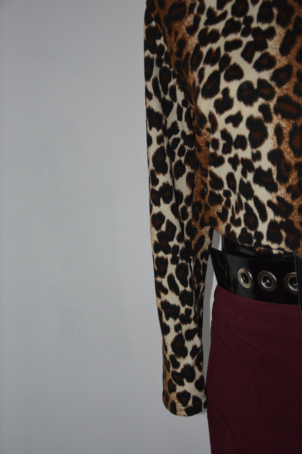 Top manches longues léopard