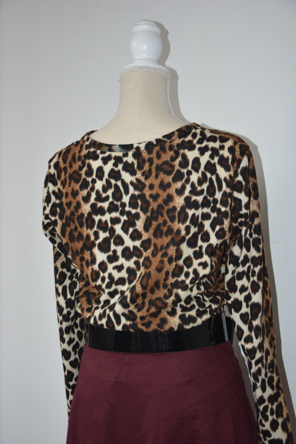 Top manches longues léopard