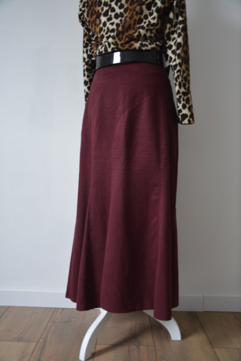 Jupe longue bordeaux