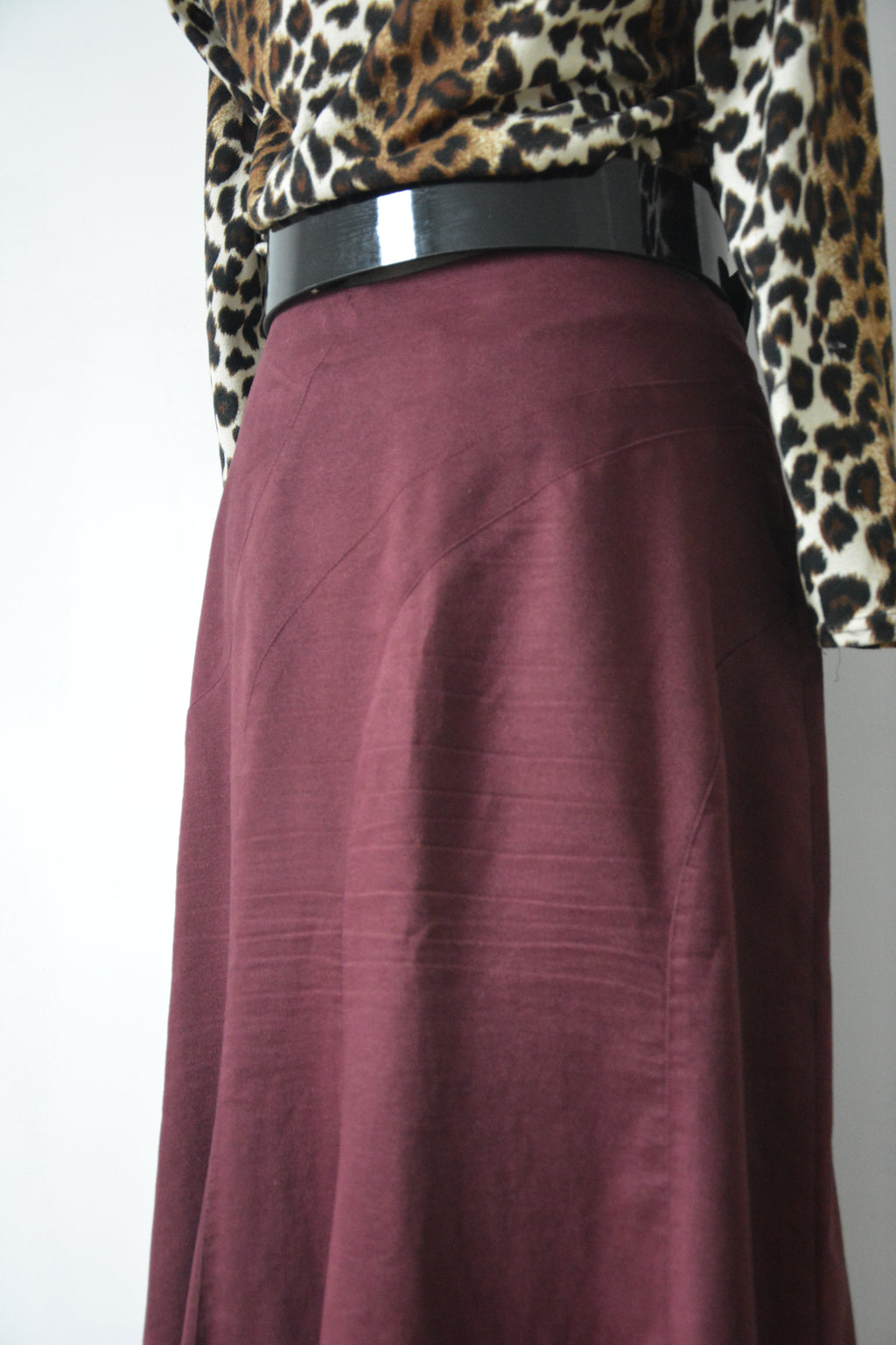 Jupe longue bordeaux