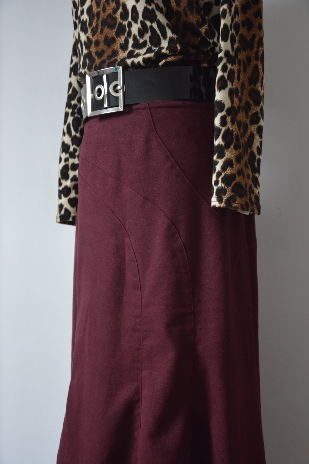 Jupe longue bordeaux