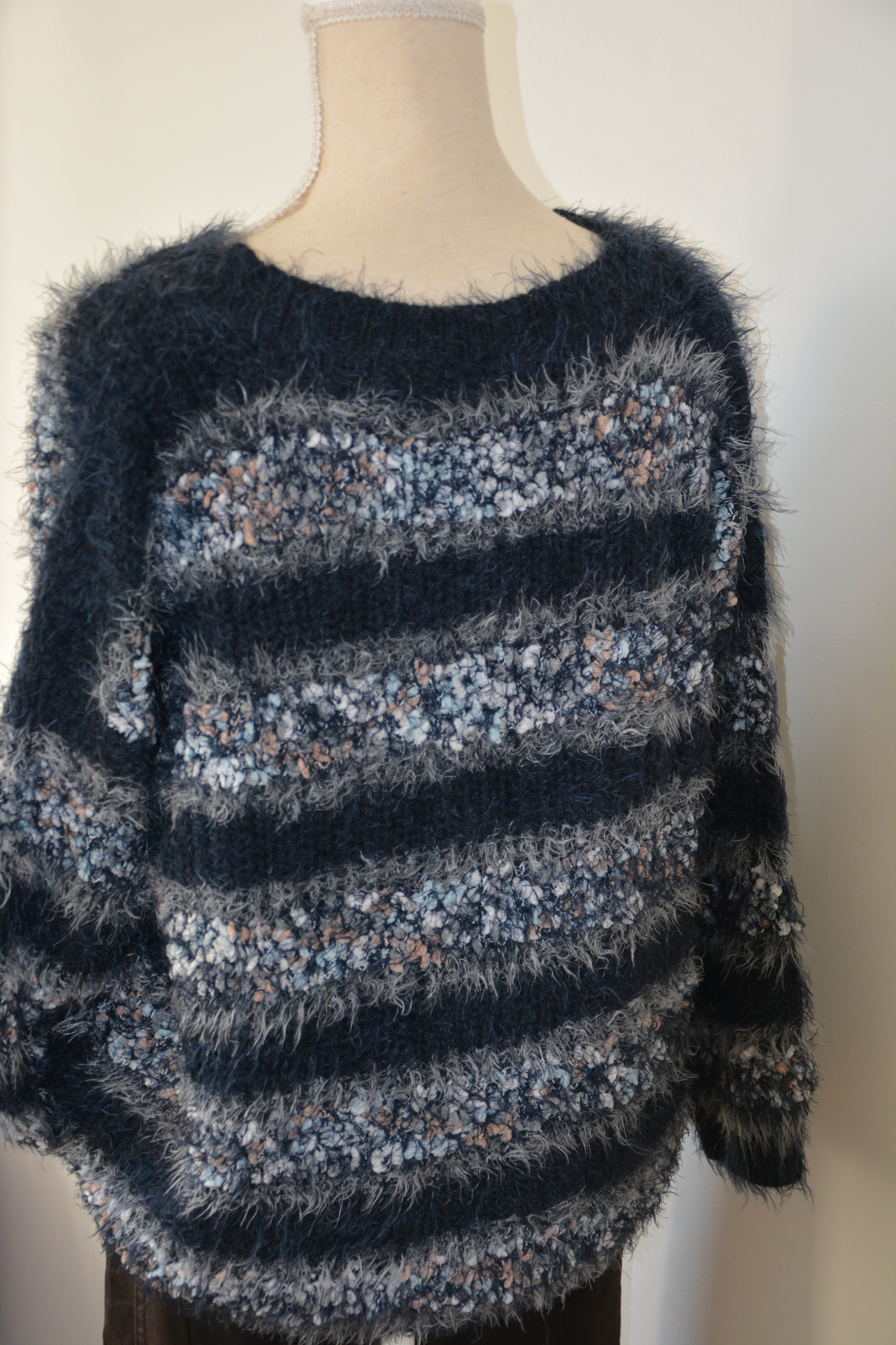 Pull chaud à rayures