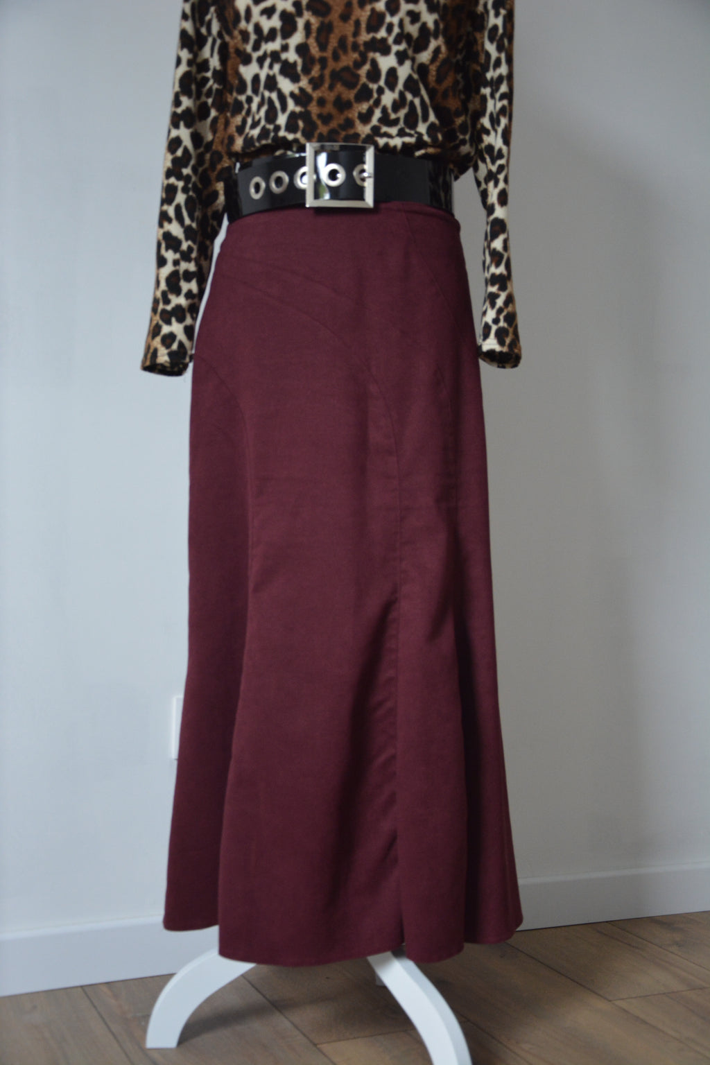 Jupe longue bordeaux