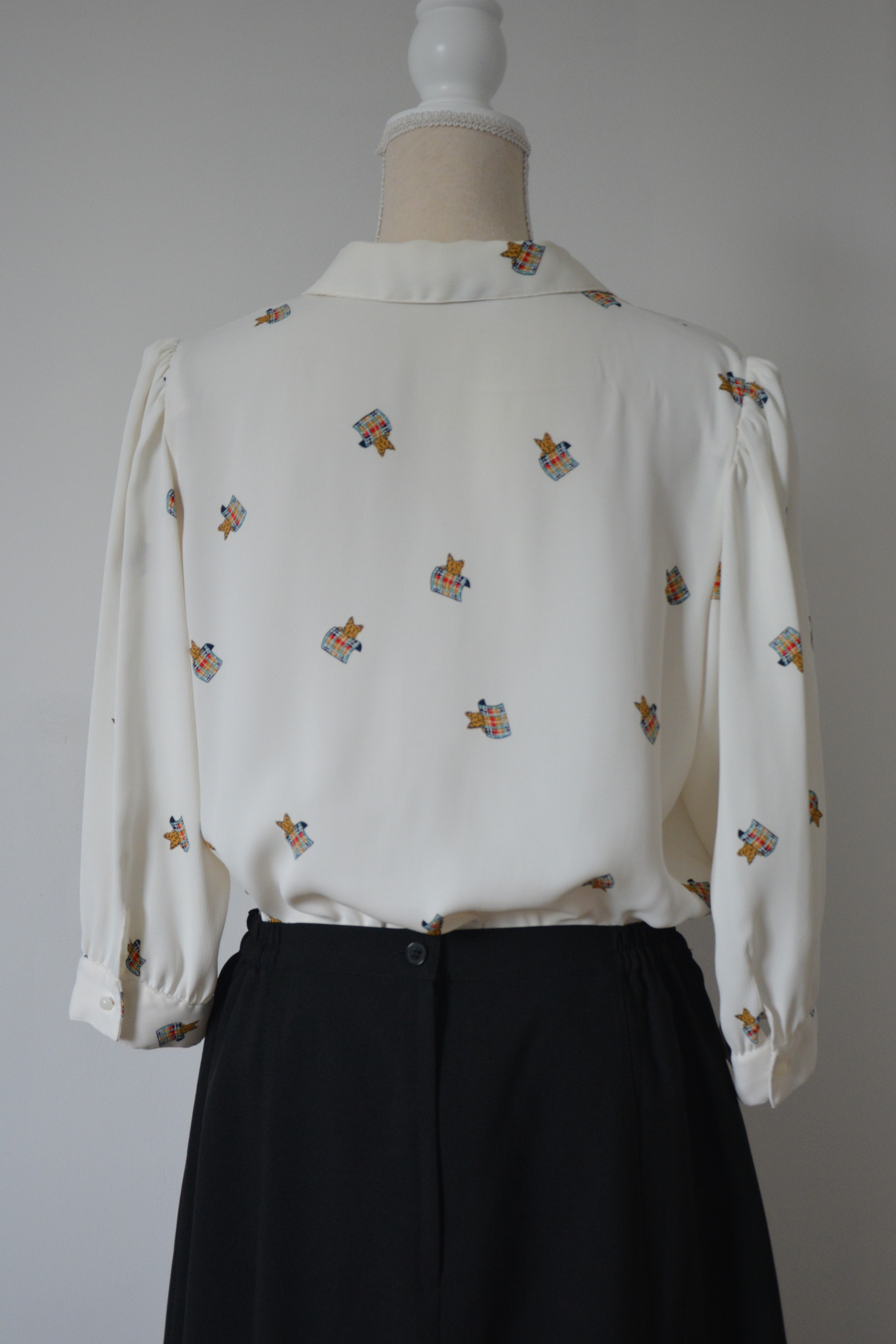 Chemise fluide à motif chiens - Fabriquée en France