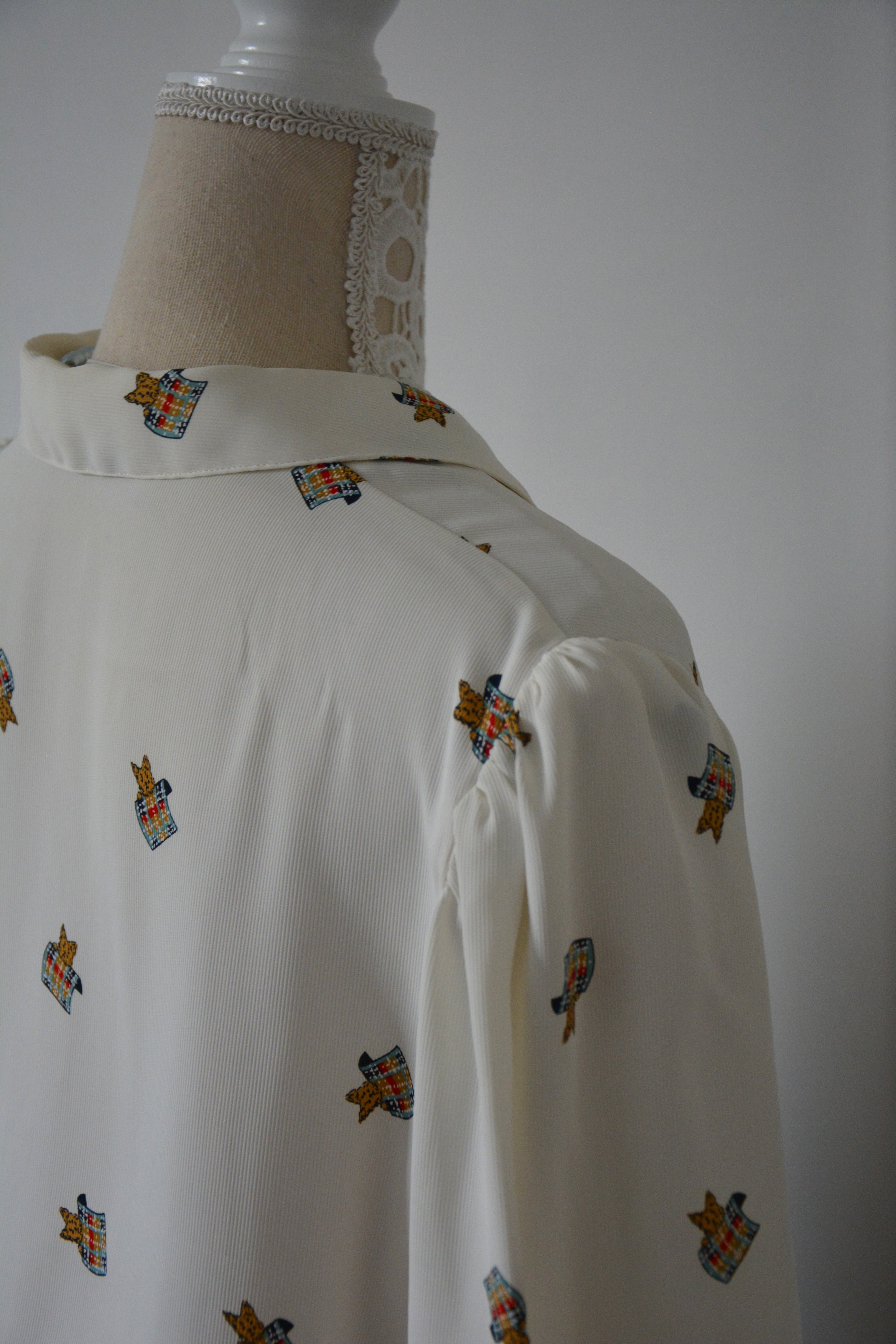 Chemise fluide à motif chiens - Fabriquée en France