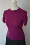 Pull fuchsia en Soie et Cachemire