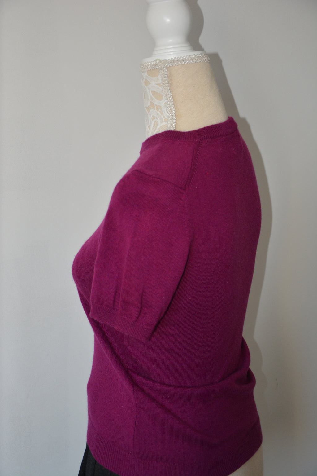 Pull fuchsia en Soie et Cachemire