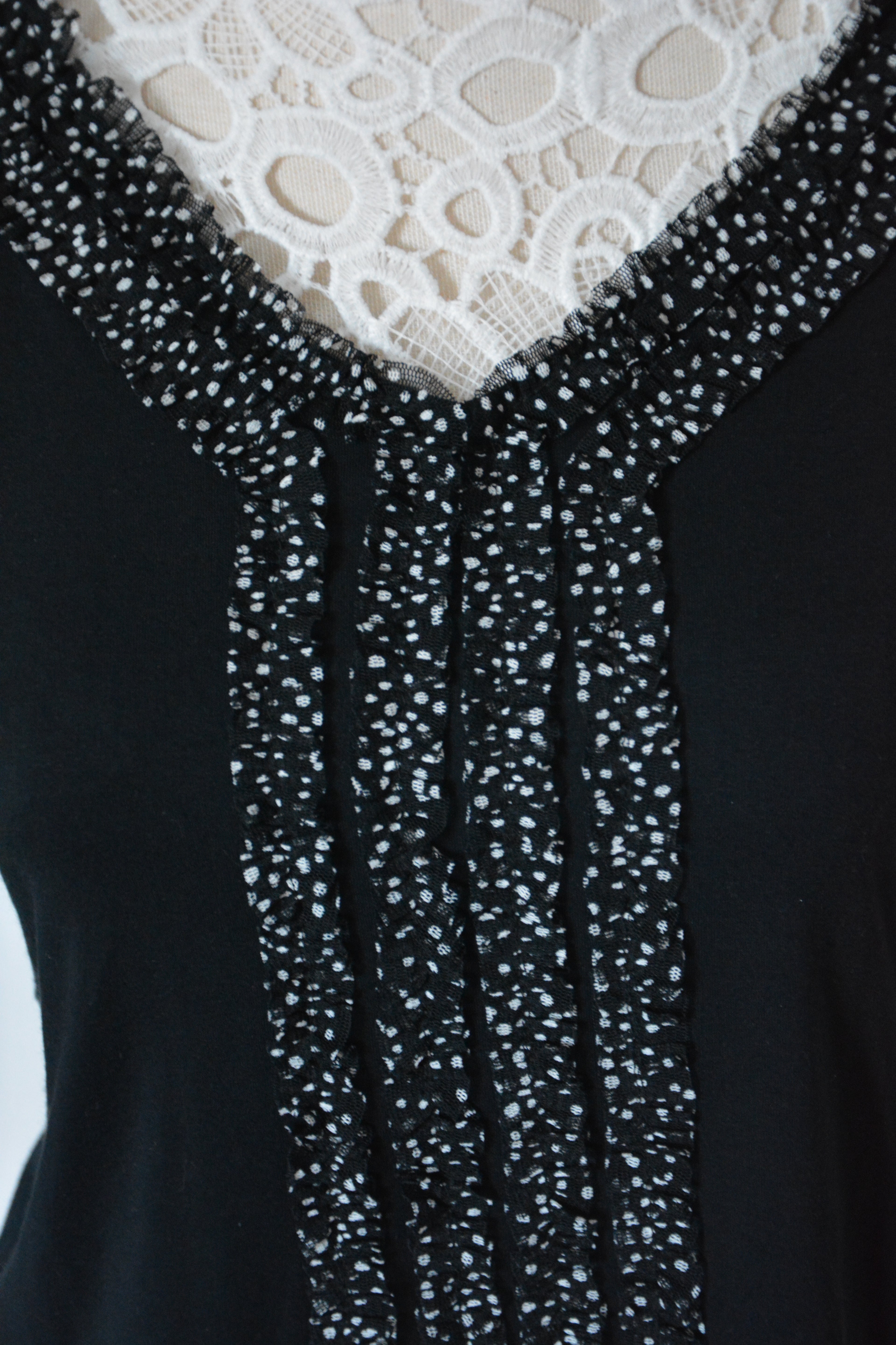 Top à col volanté | Fabriqué en France