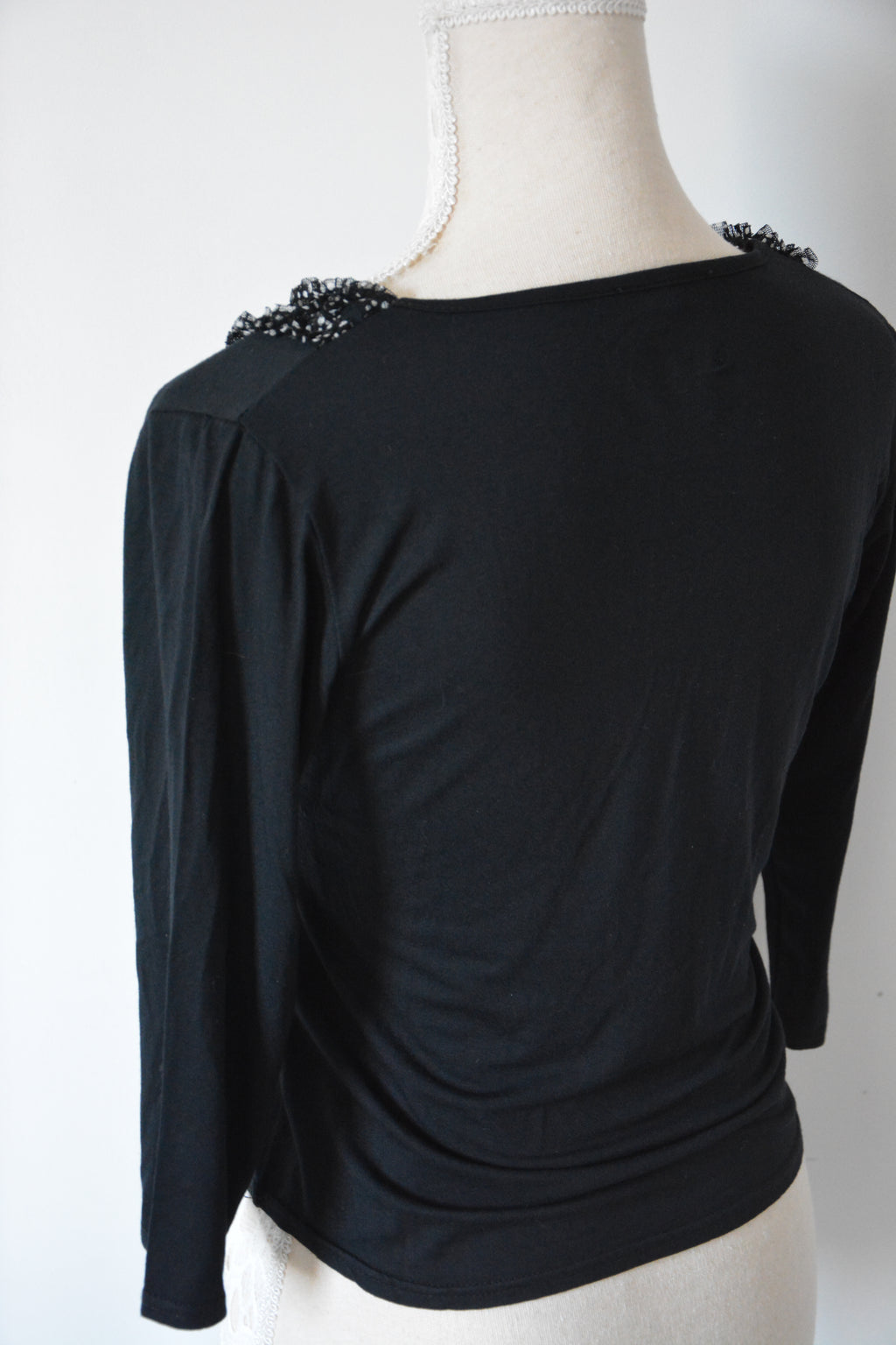 Top à col volanté | Fabriqué en France