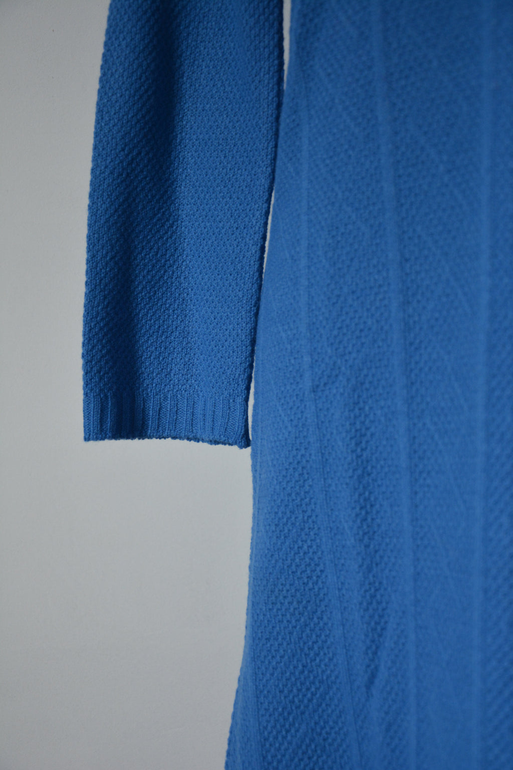 Robe bleue en maille - Fabriquée en France