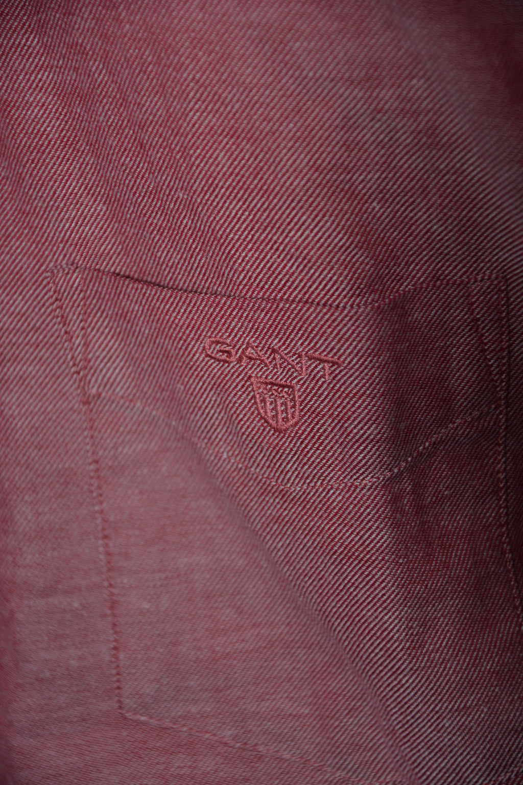 Chemise regular rouge chiné