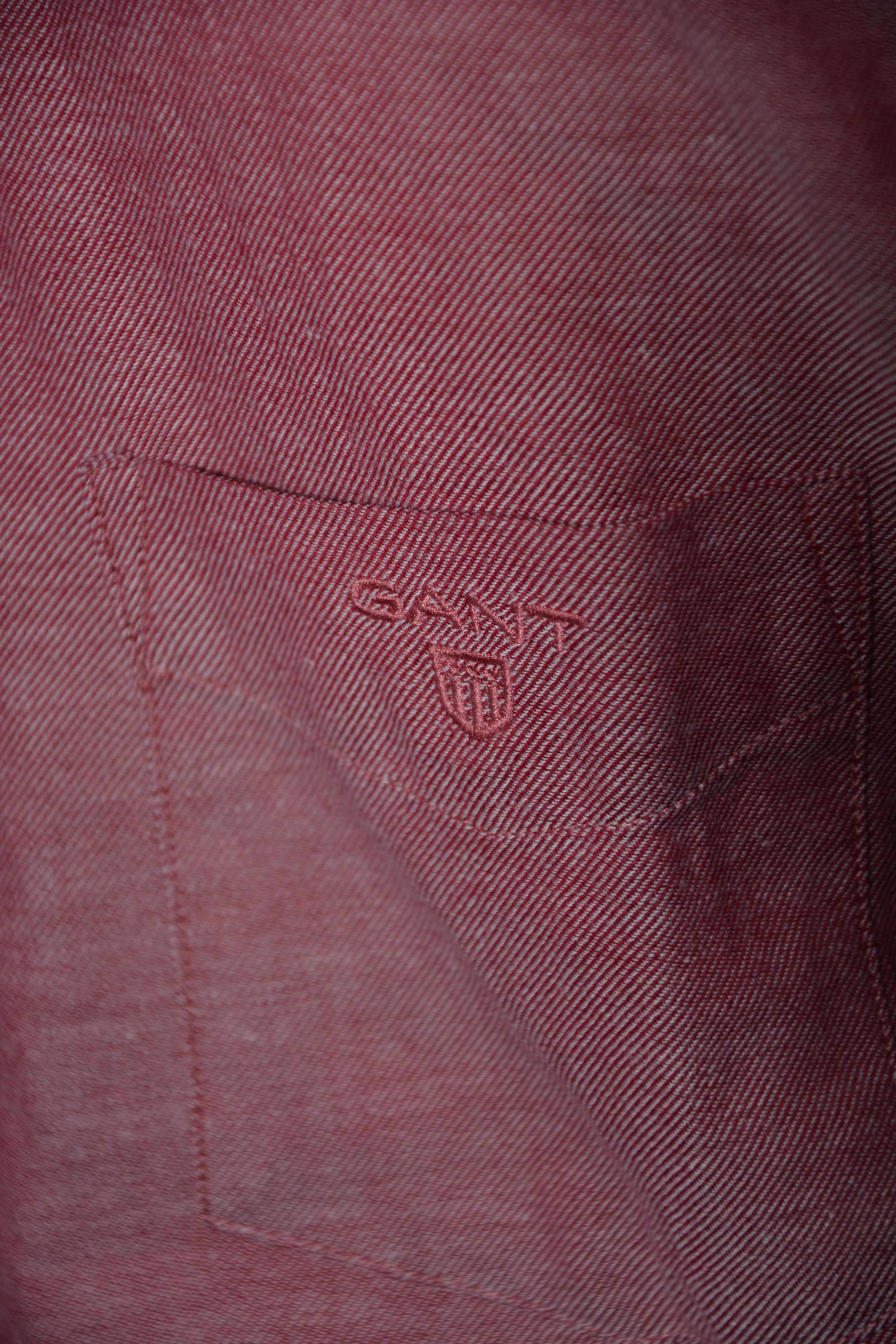 Chemise regular rouge chiné