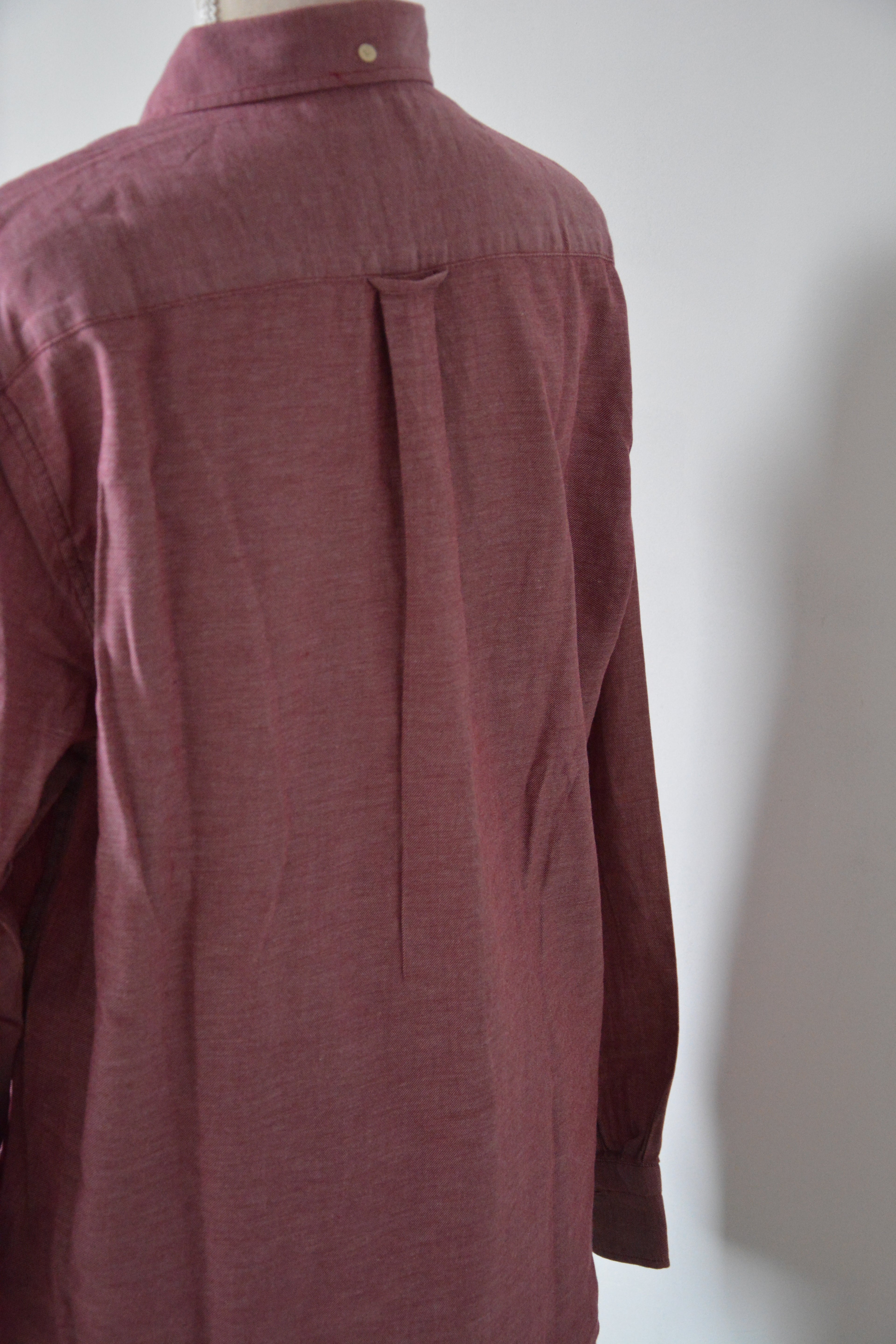 Chemise regular rouge chiné