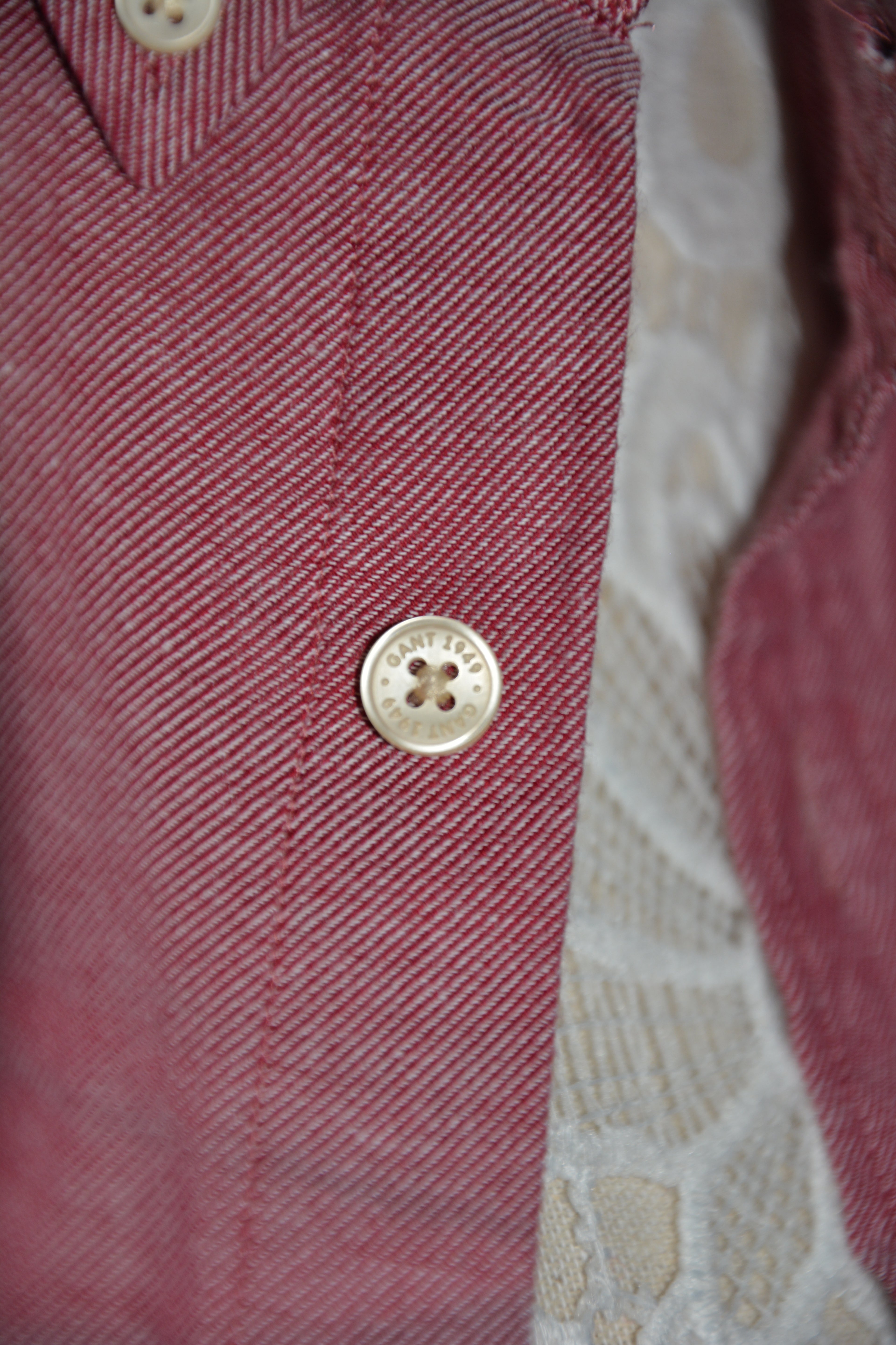 Chemise regular rouge chiné