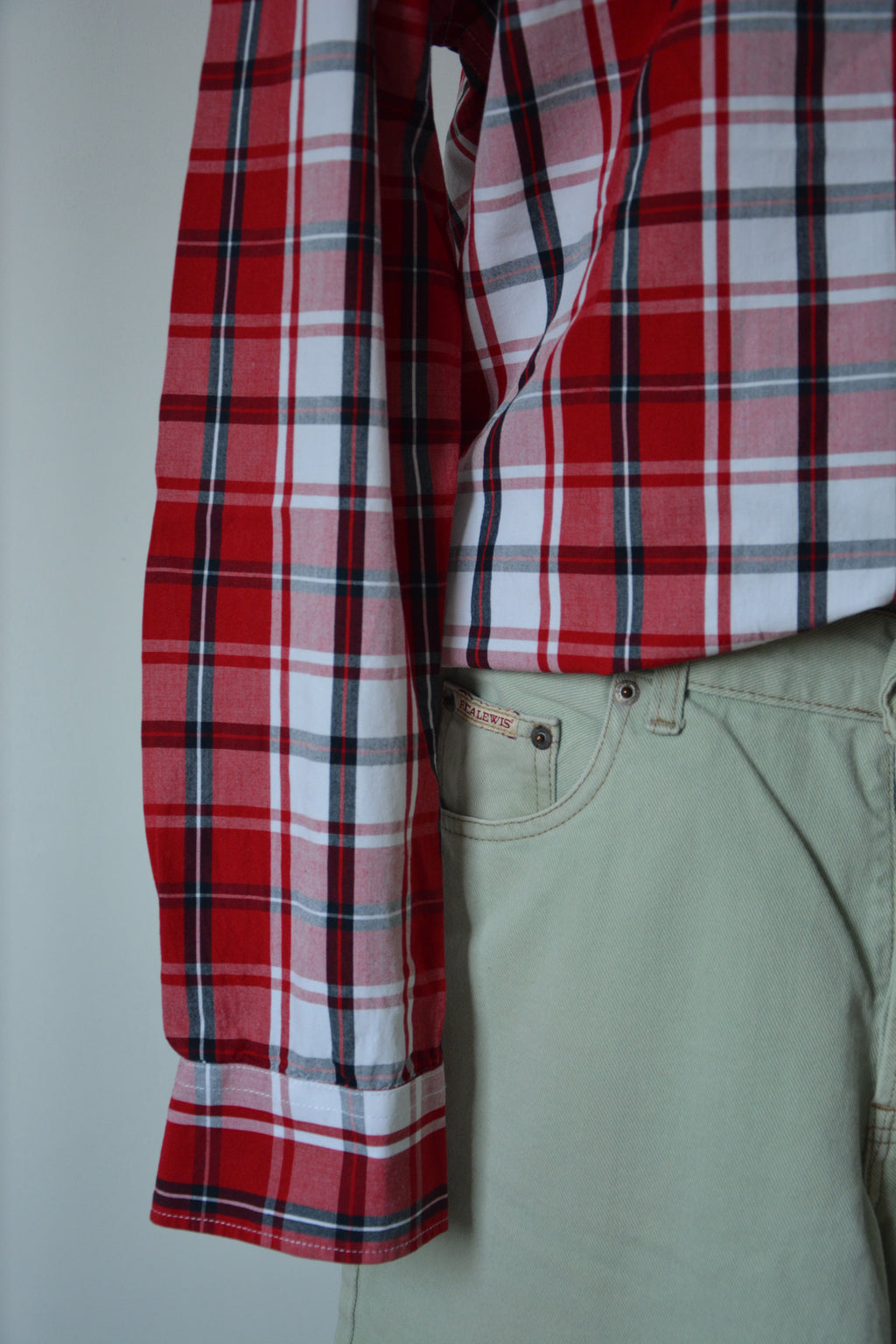 Chemise rouge à carreaux