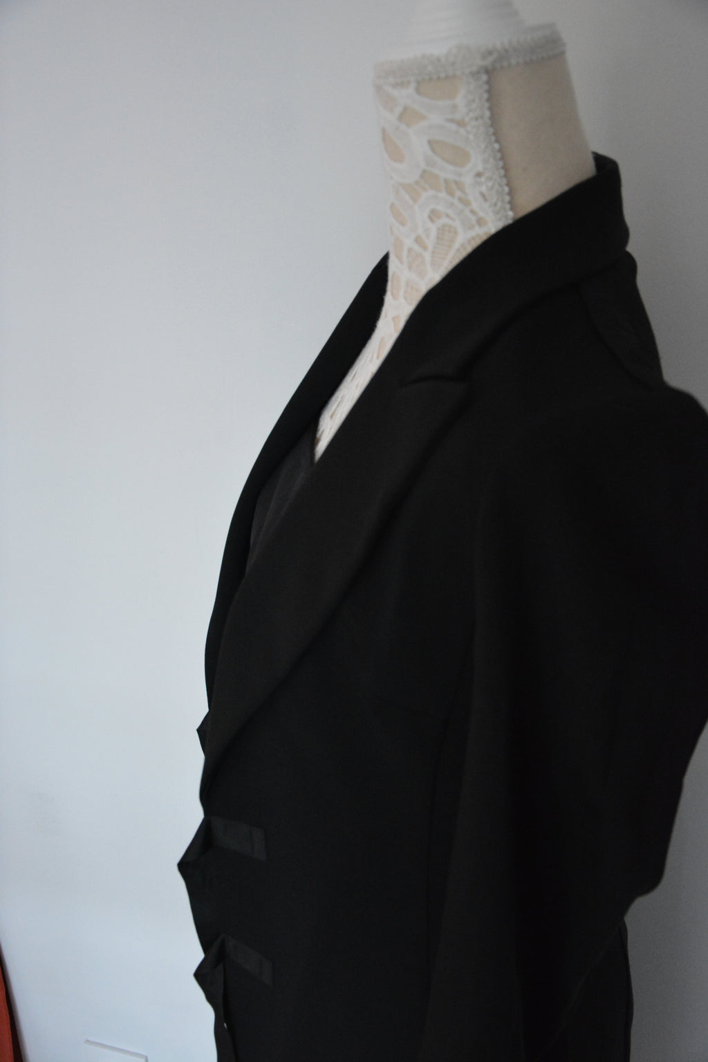 Veste longue noire - Fabriquée en France