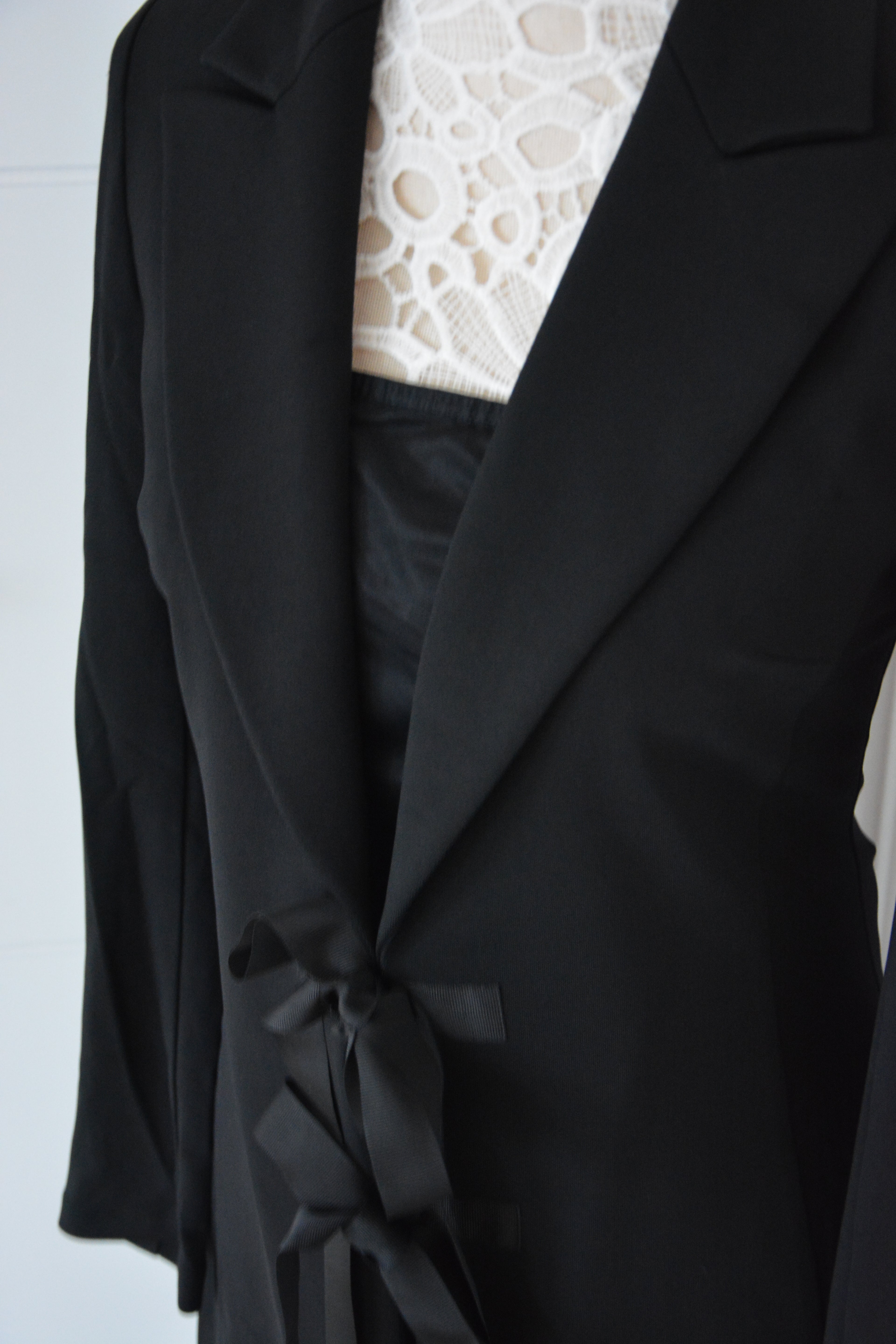 Veste longue noire - Fabriquée en France